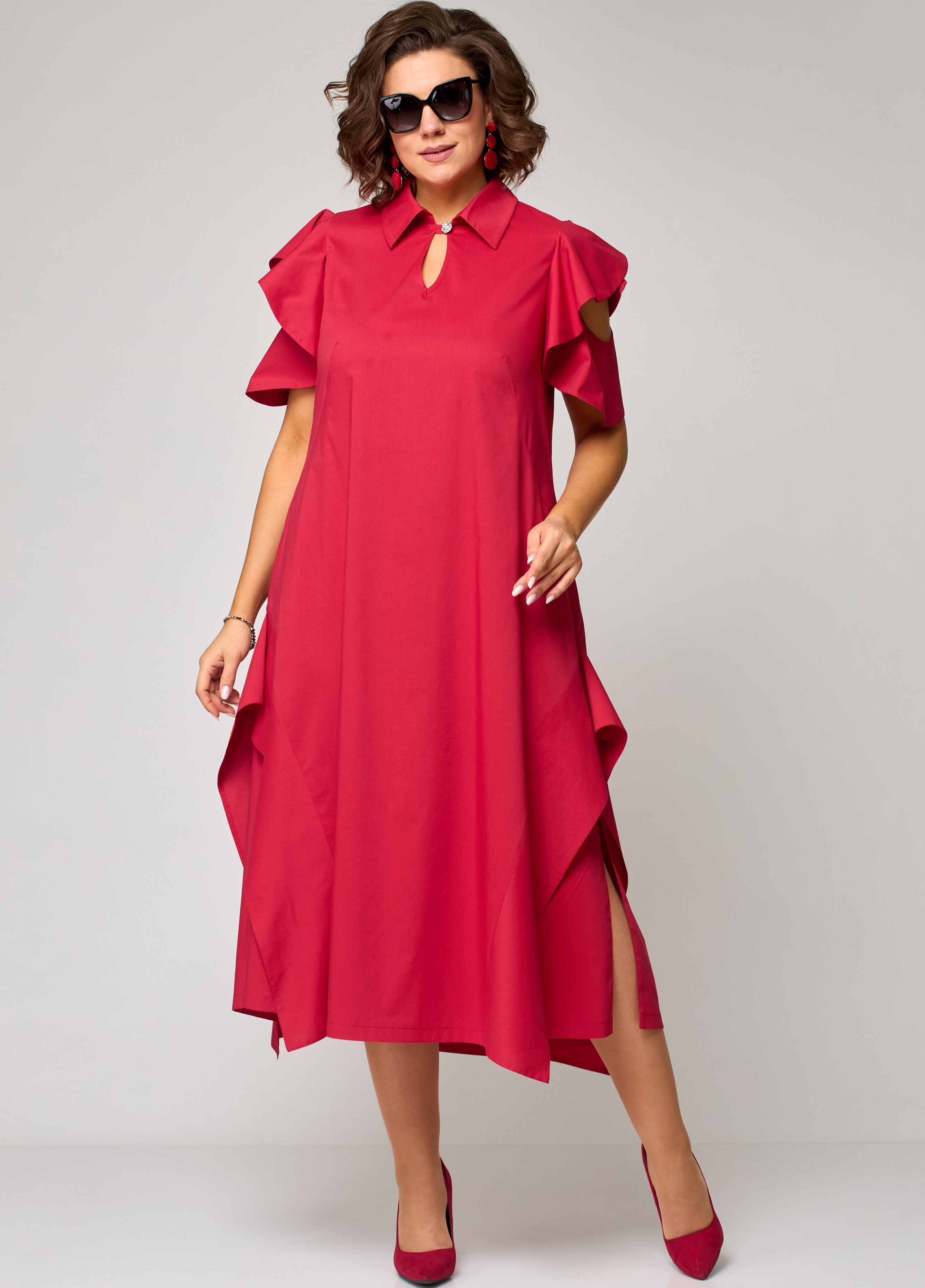 Платье EVA GRANT 7297 красный
