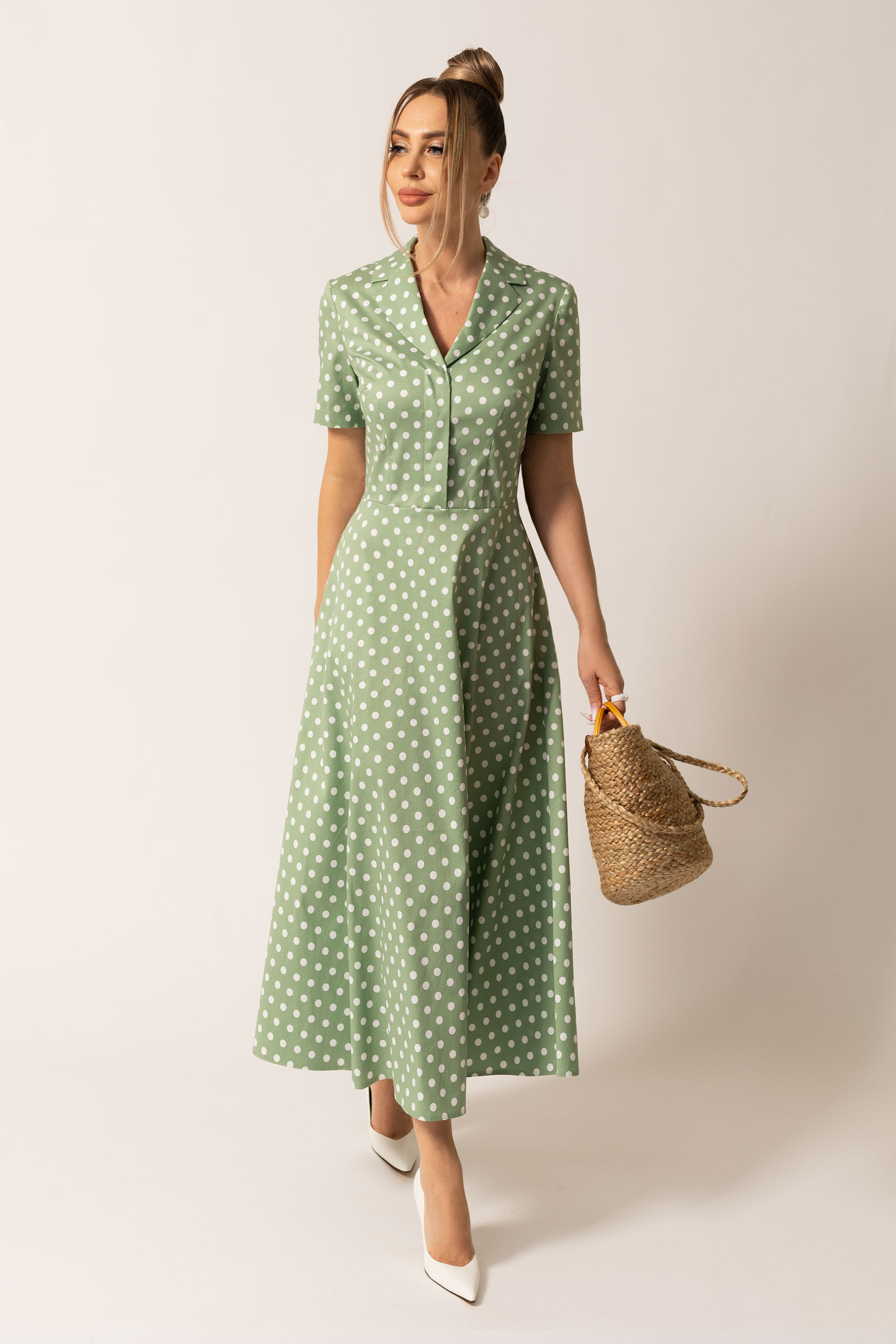 Платье 4926-1 зеленый