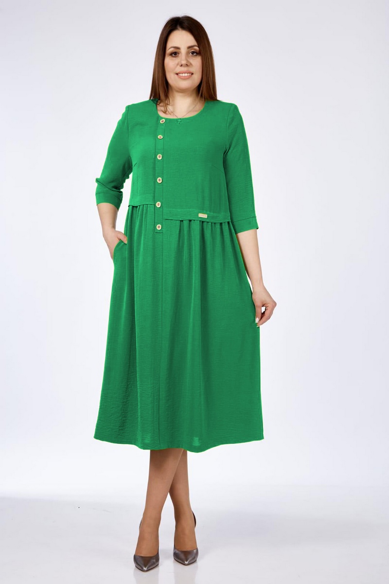 Платье Милора Стиль 1203 зеленый