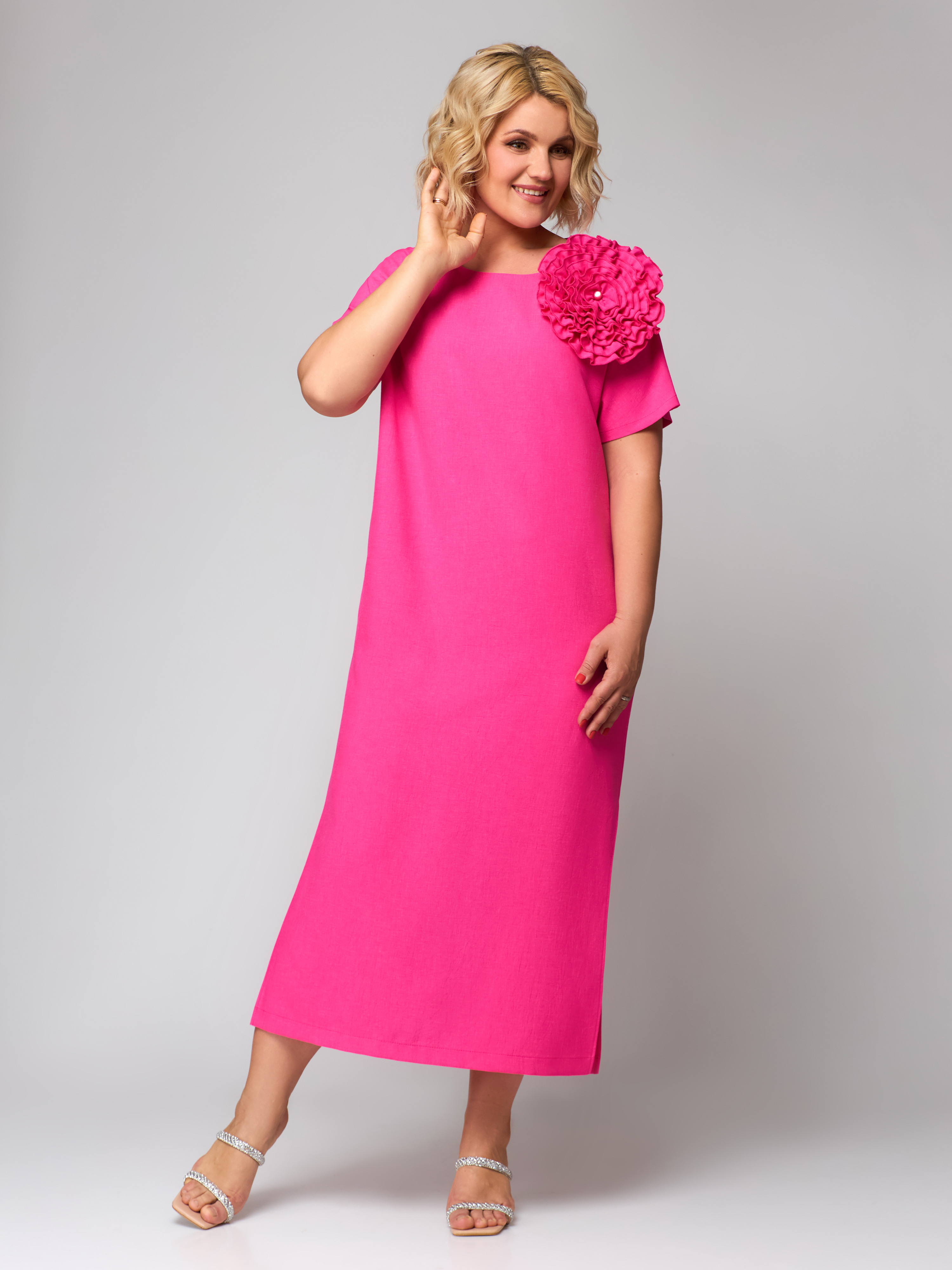 Платье Светлана-Стиль 1928 розовая фуксия