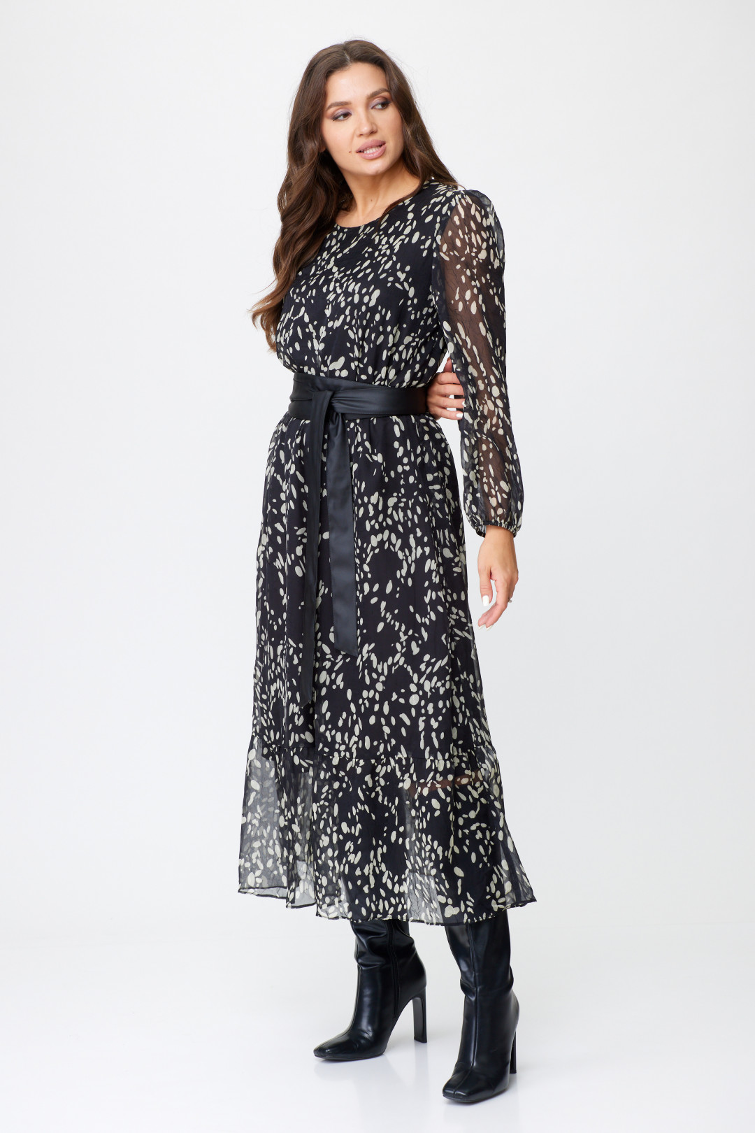 Платье Abbi style 1023 графит