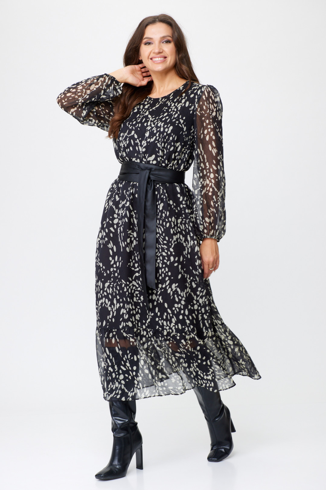 Платье Abbi style 1023 графит