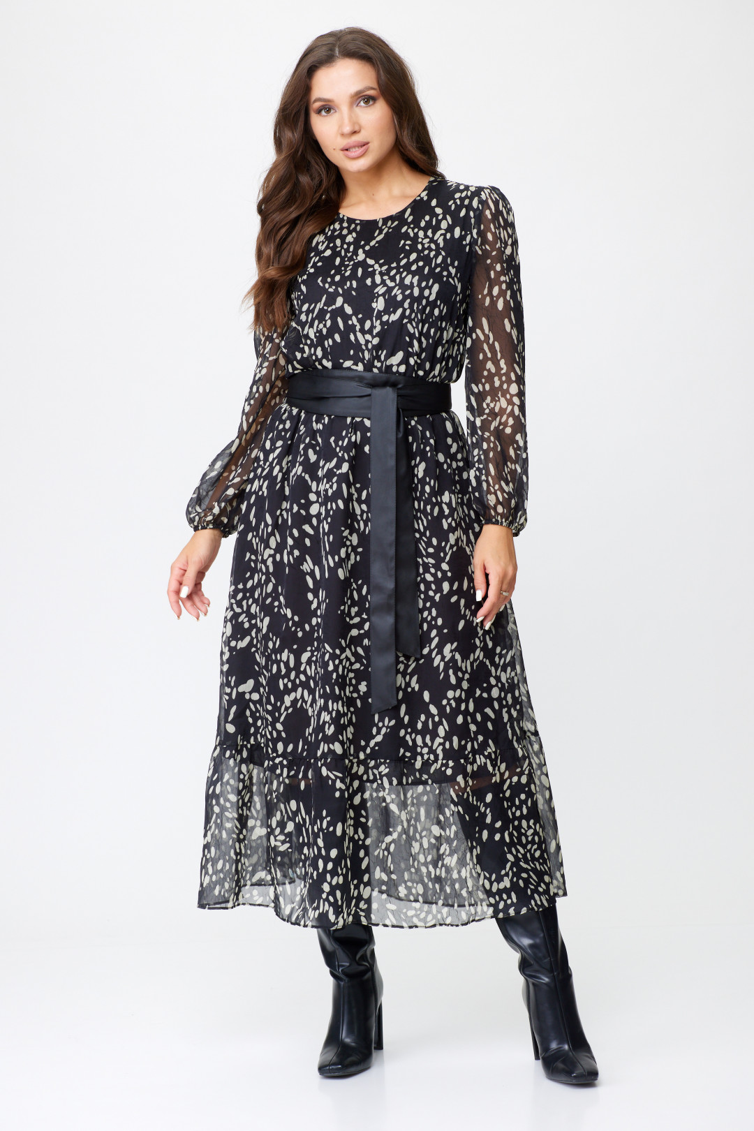 Платье Abbi style 1023 графит