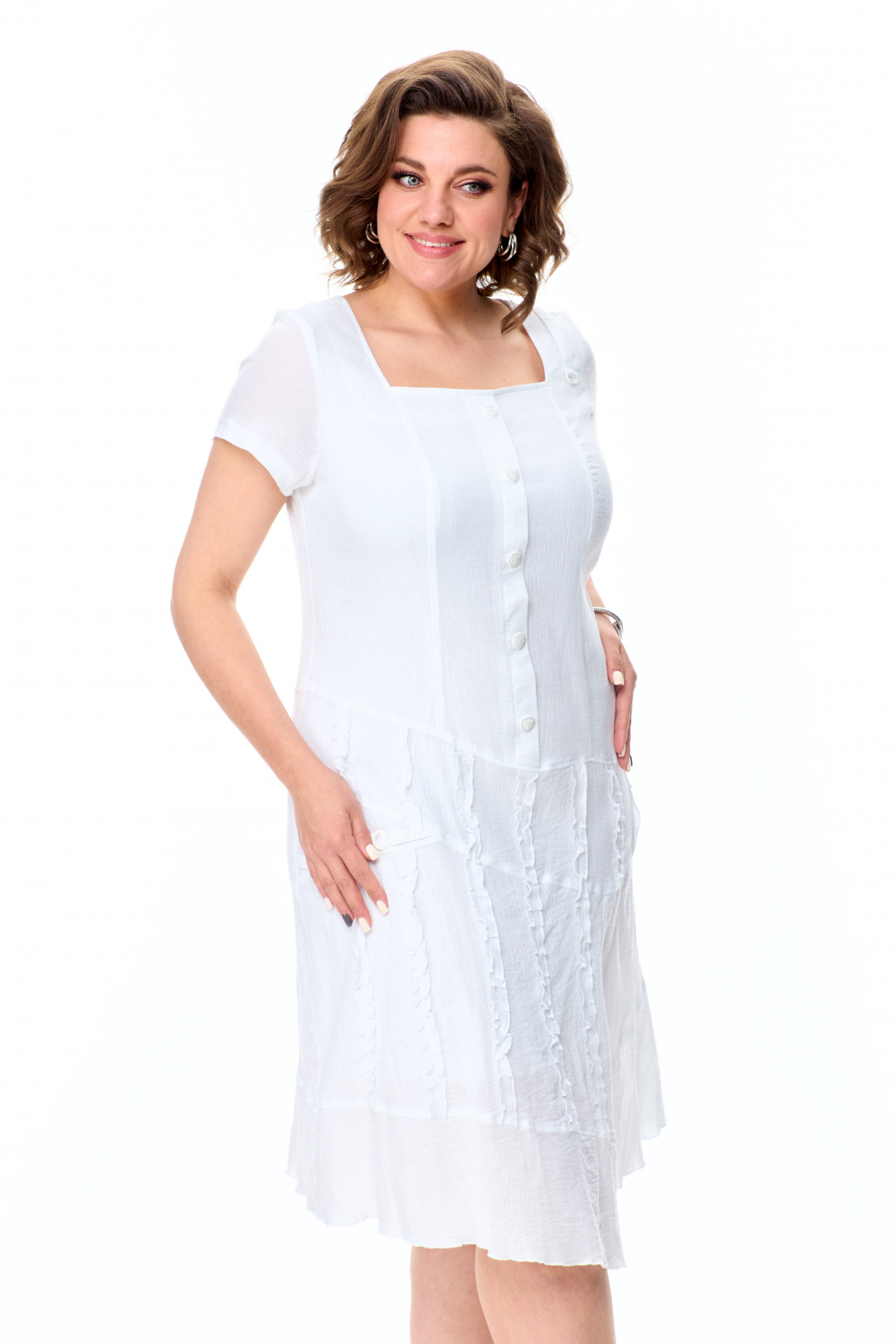 Платье Abbi style 1029 белый - фото 2