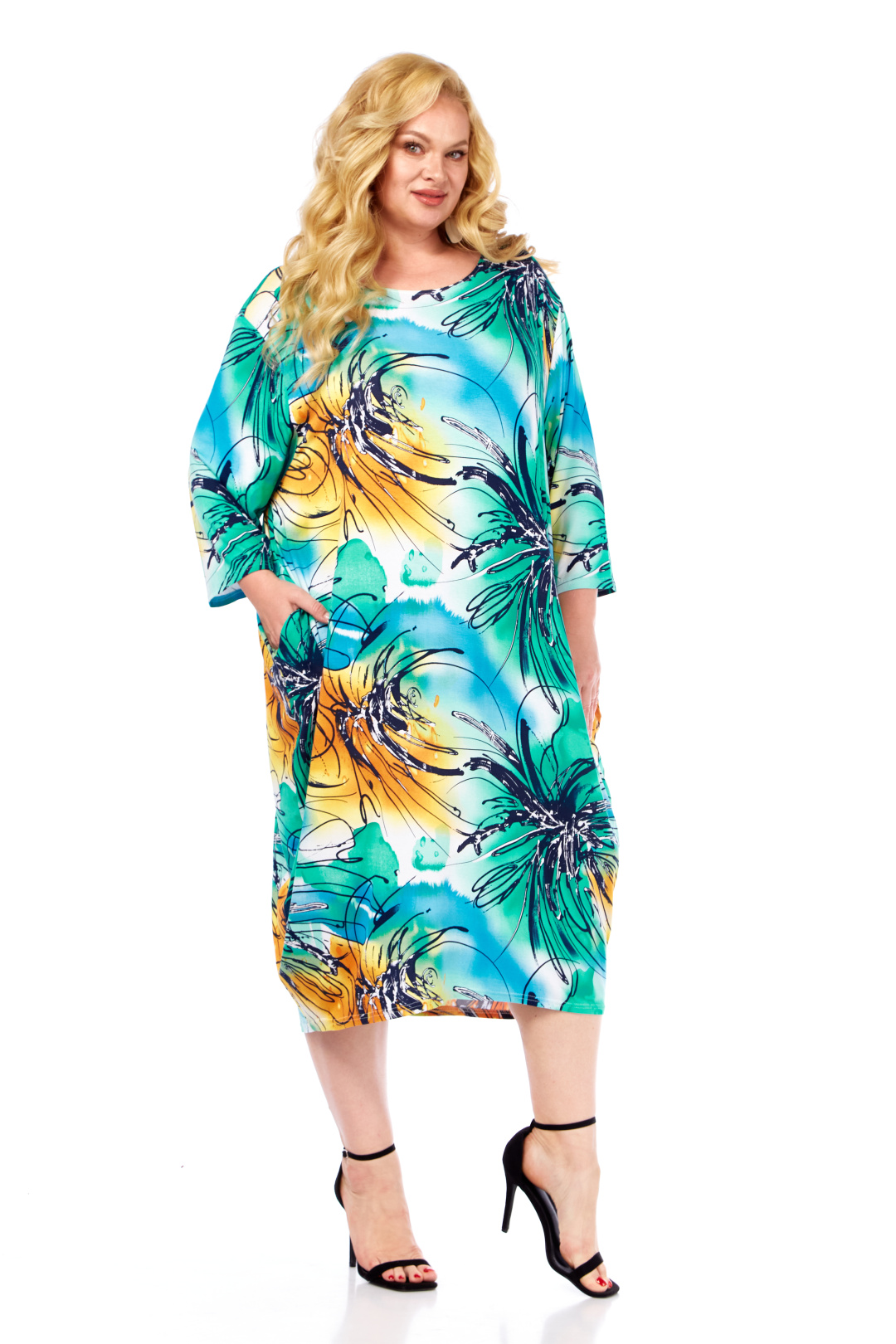 Платье Abbi style 1054 бирюзовый