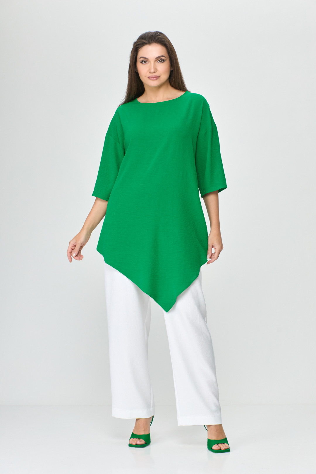 Блузка Abbi style 4008 изумрудный - фото 2