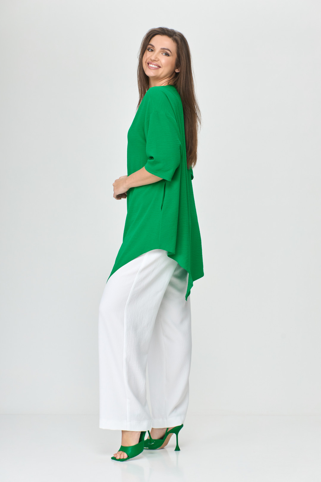 Блузка Abbi style 4008 изумрудный