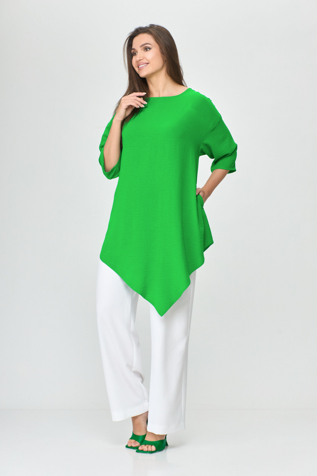 Блузка Abbi style 4008 салатовый - фото 4