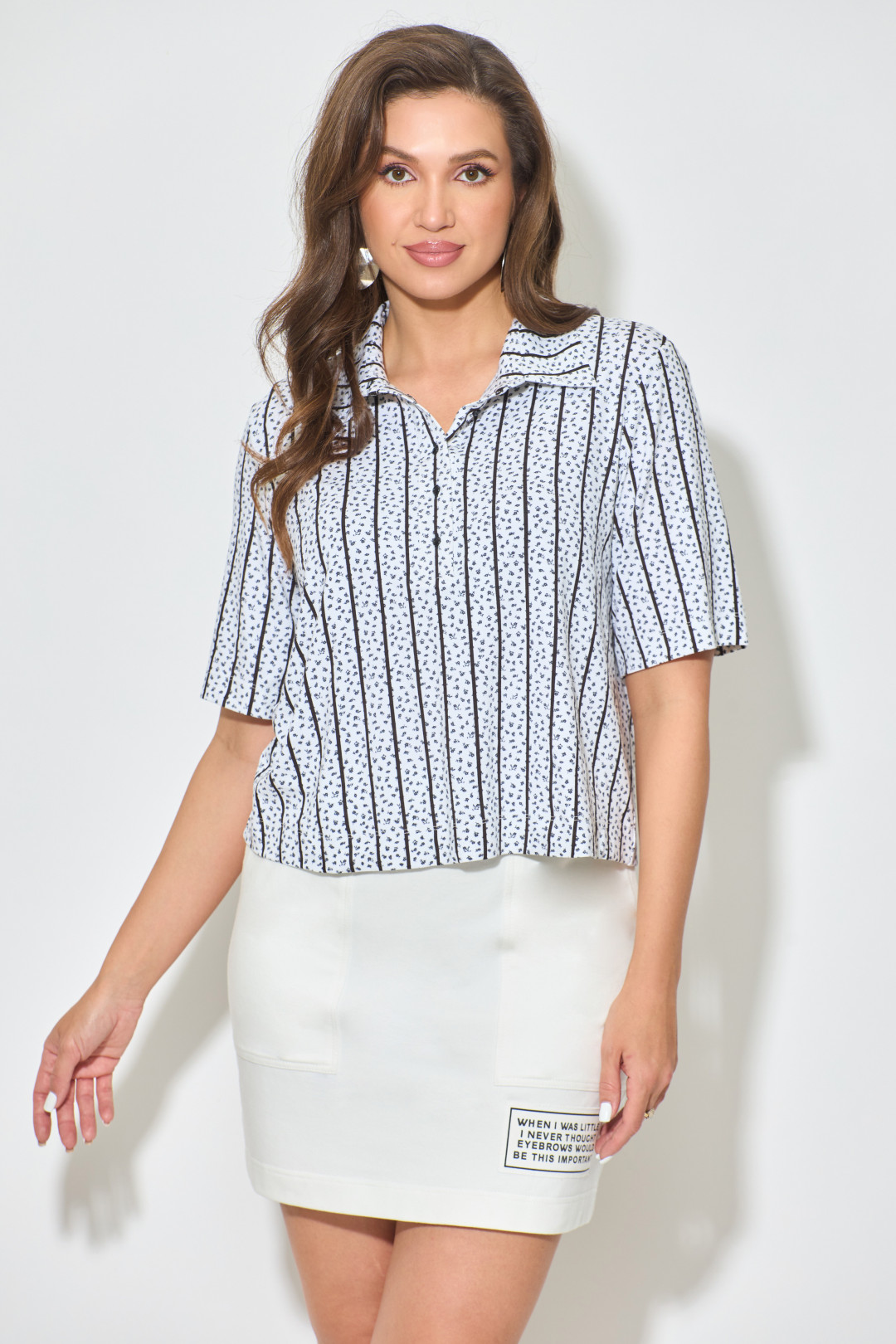 Блузка Abbi style 4019 белый - фото 1