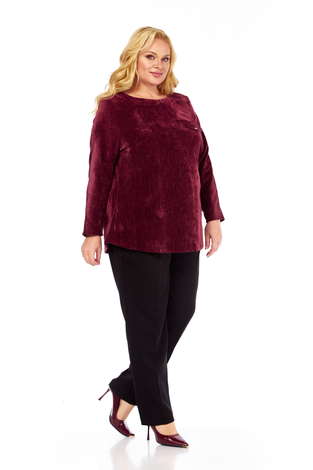 Блузка Abbi style 4070 спелая вишня - фото 6