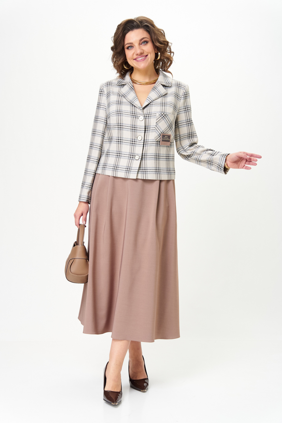 Костюм AiraStyle 24-17А бежевый - фото 3