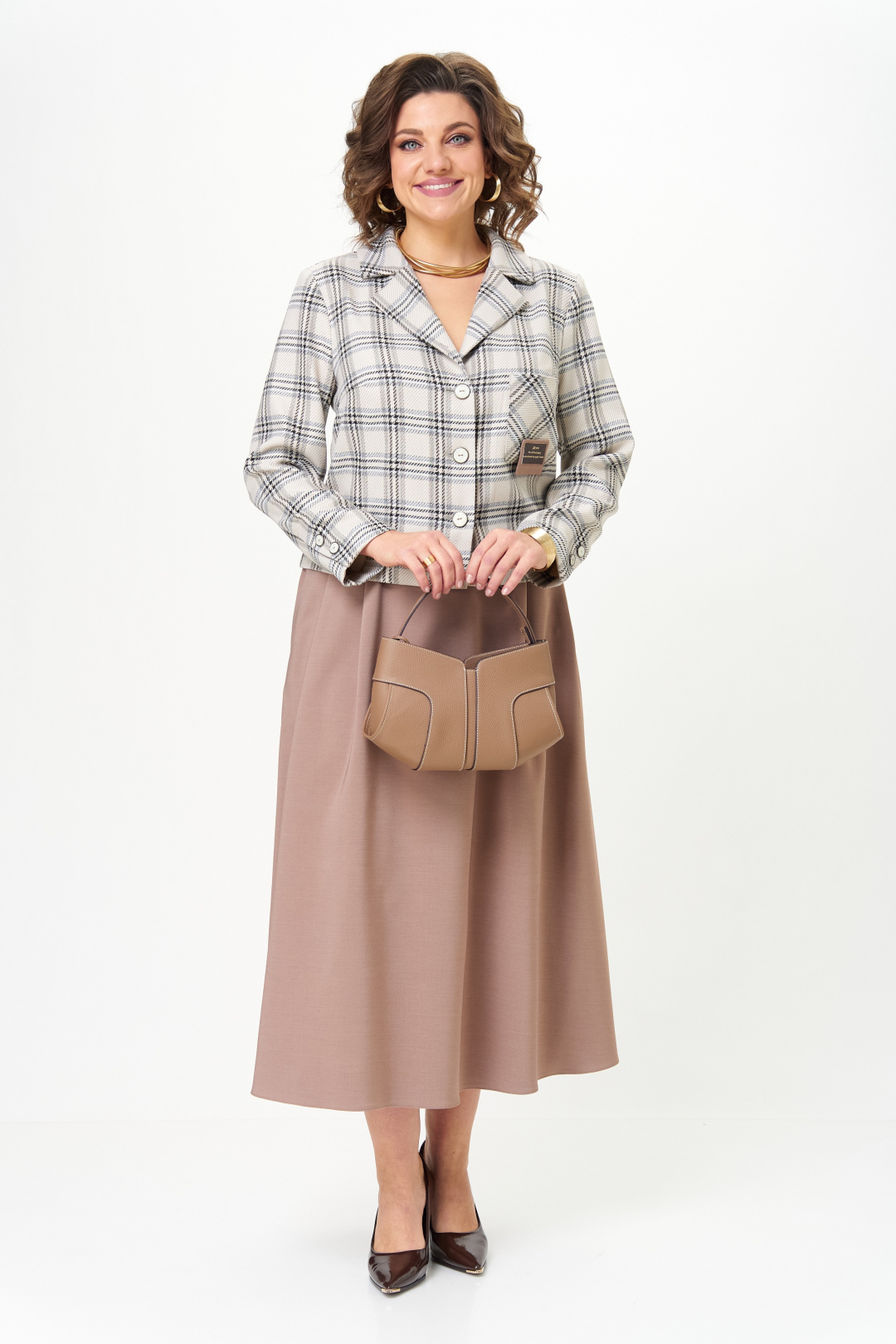 Костюм AiraStyle 24-17А бежевый - фото 4