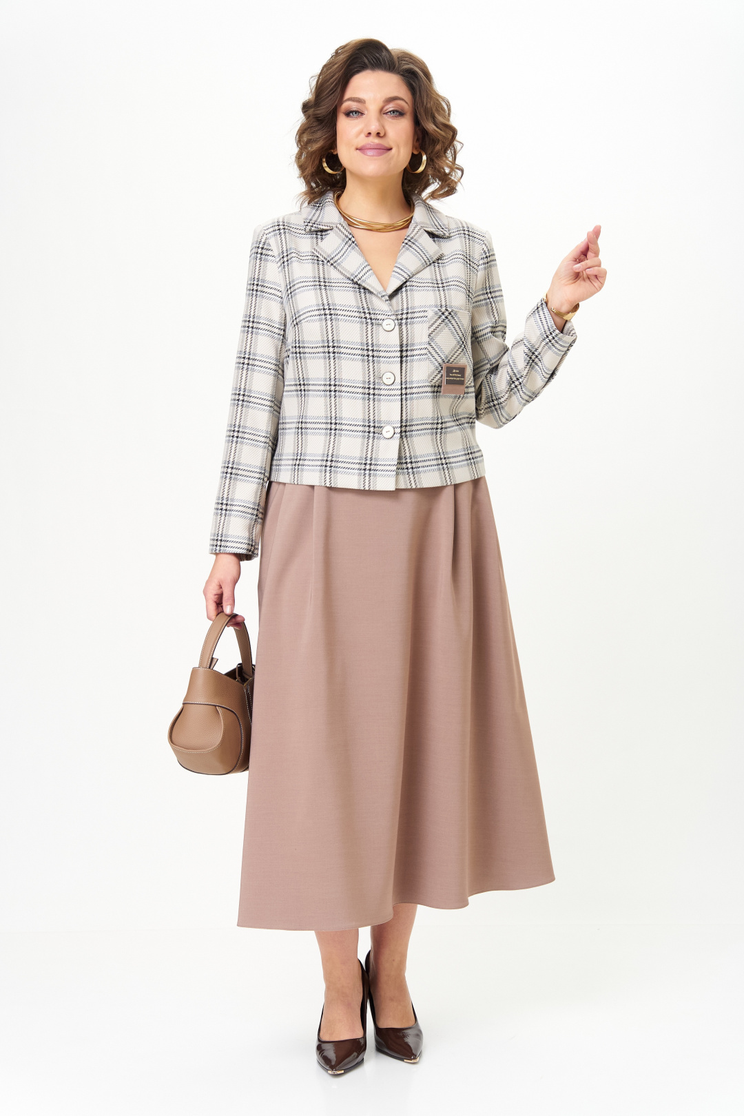 Костюм AiraStyle 24-17А бежевый - фото 5