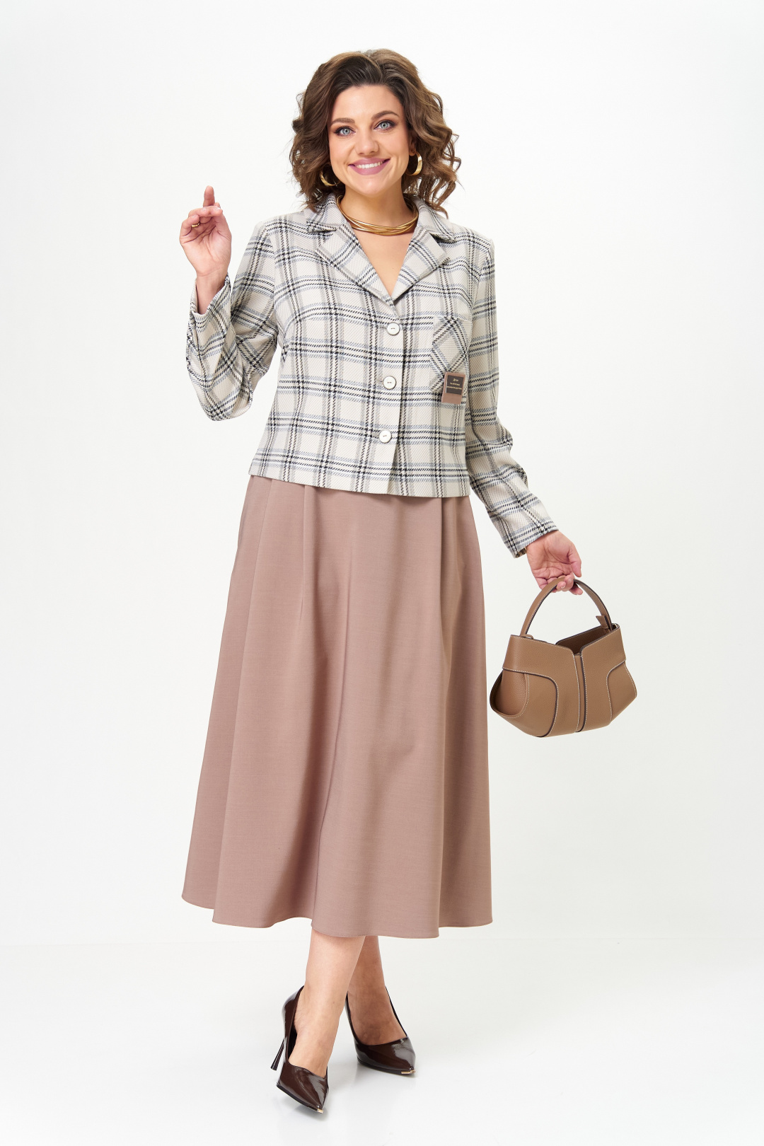 Костюм AiraStyle 24-17А бежевый - фото 6