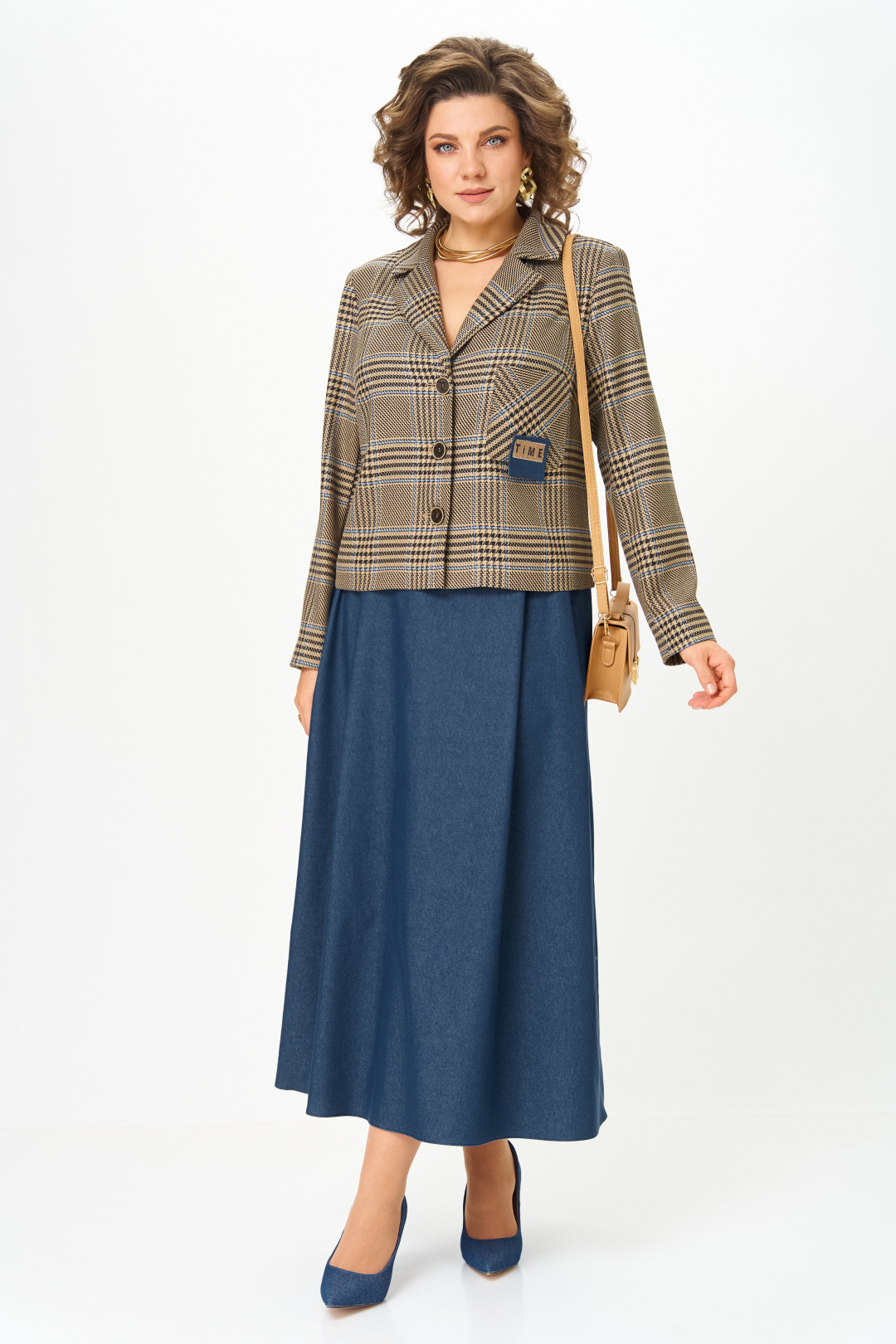 Костюм AiraStyle 24-17А сине-бежевый - фото 2