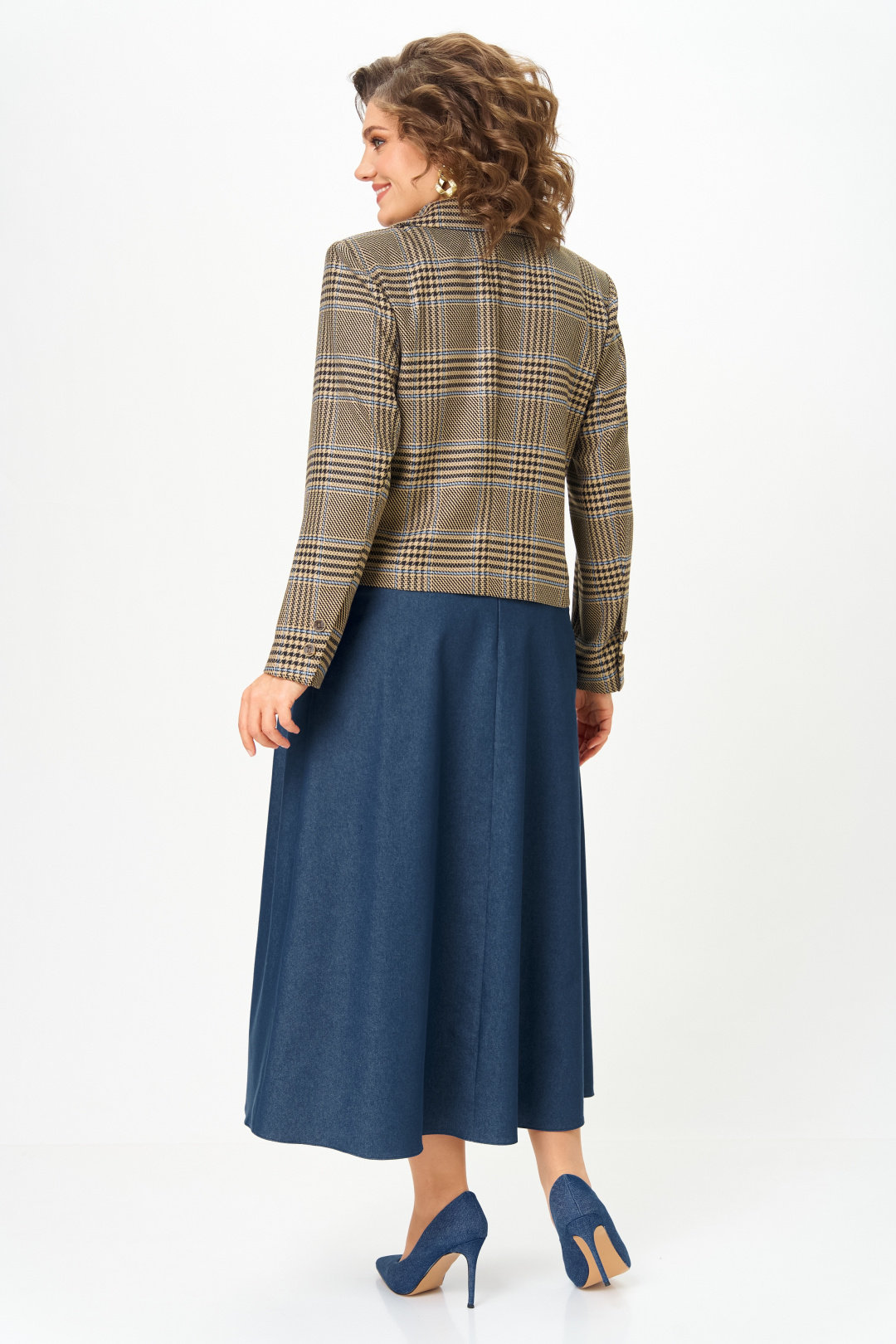 Костюм AiraStyle 24-17А сине-бежевый