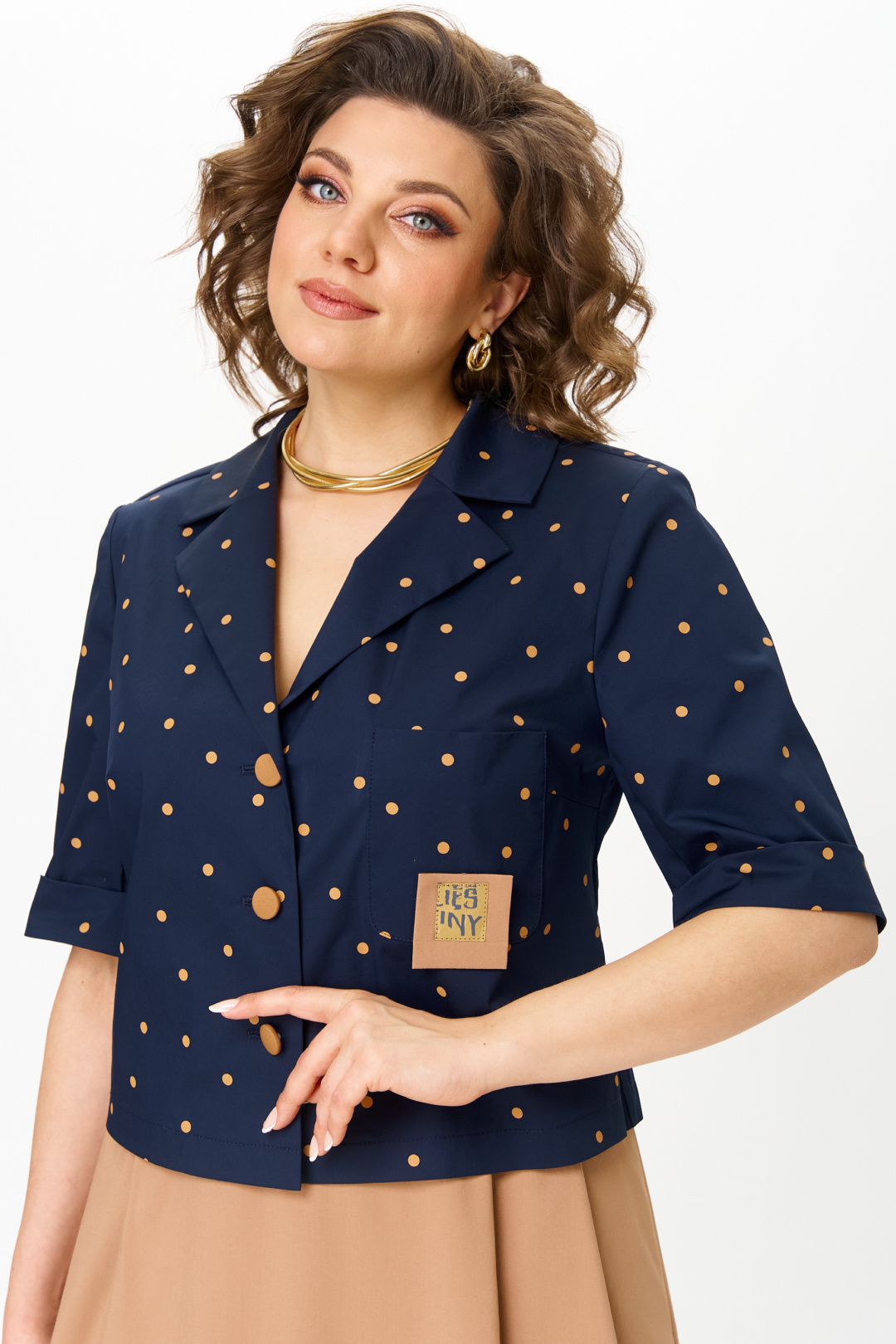 Костюм AiraStyle 24120А капучино+синий
