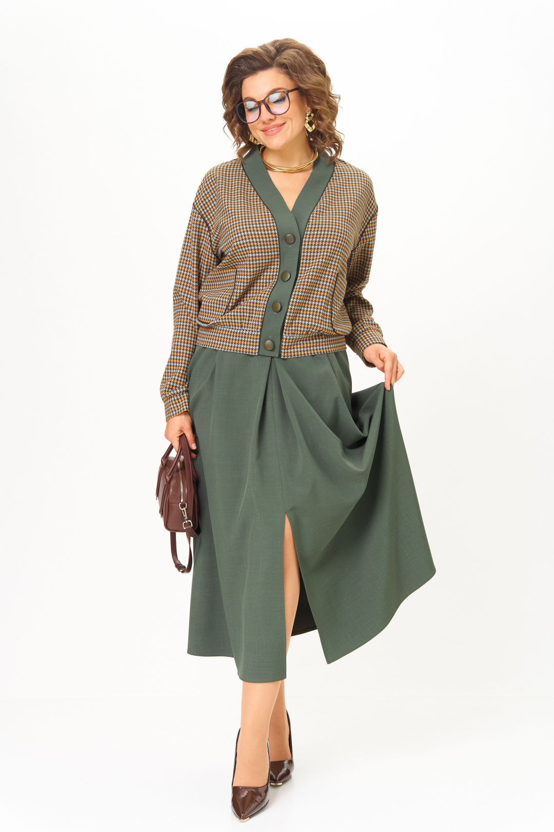 Костюм AiraStyle 24131-1 зеленый - фото 4