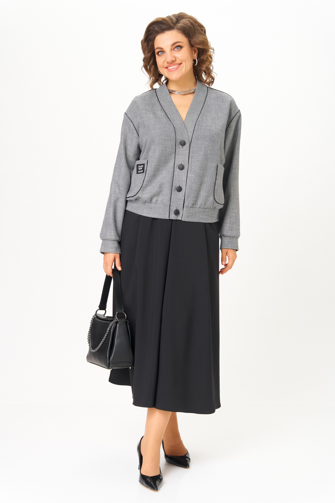 Костюм AiraStyle 24131 серо-черный