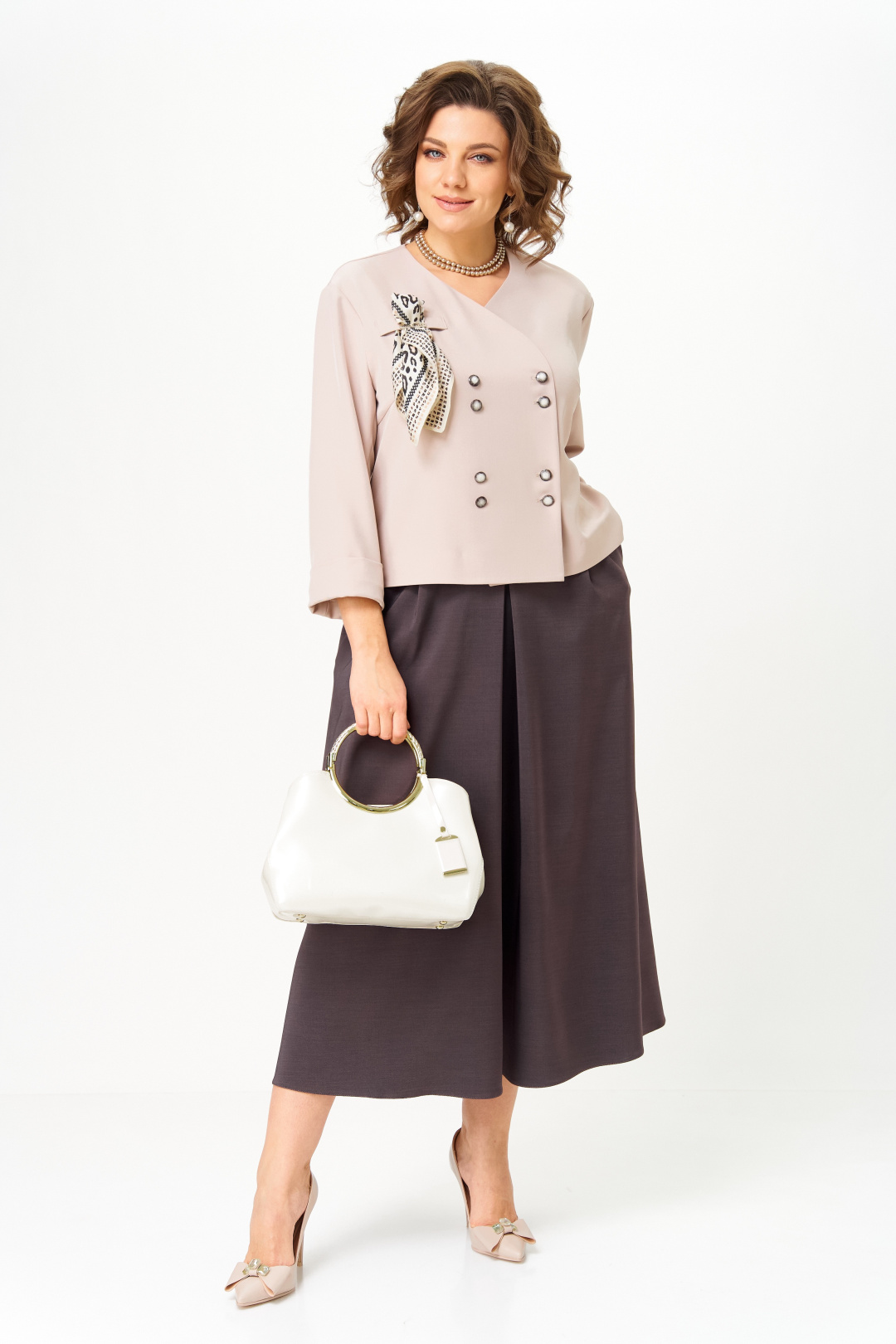 Костюм AiraStyle 24137 бежево-коричневый - фото 1