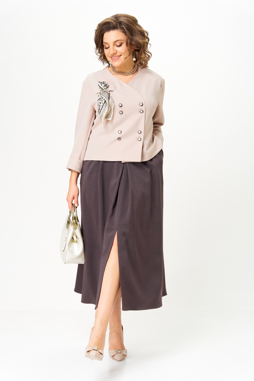 Костюм AiraStyle 24137 бежево-коричневый