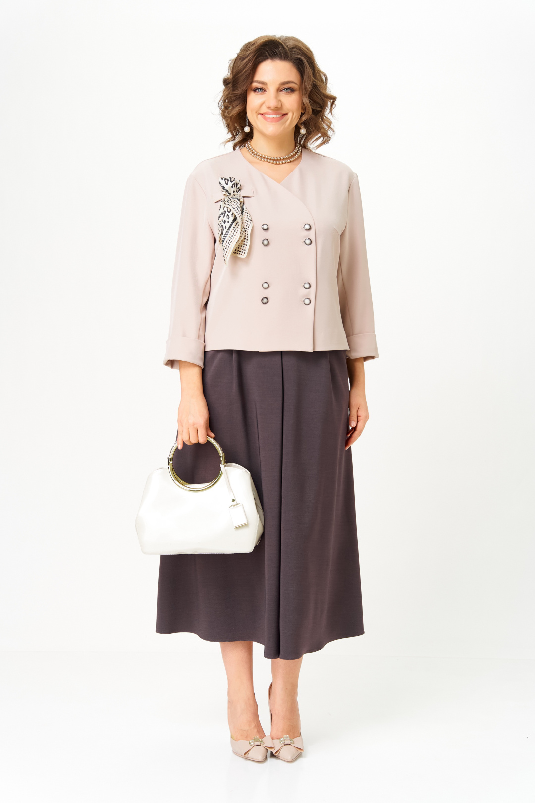 Костюм AiraStyle 24137 бежево-коричневый