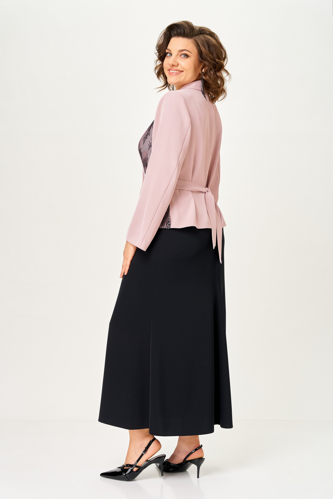 Костюм AiraStyle 24146 пудра + черный
