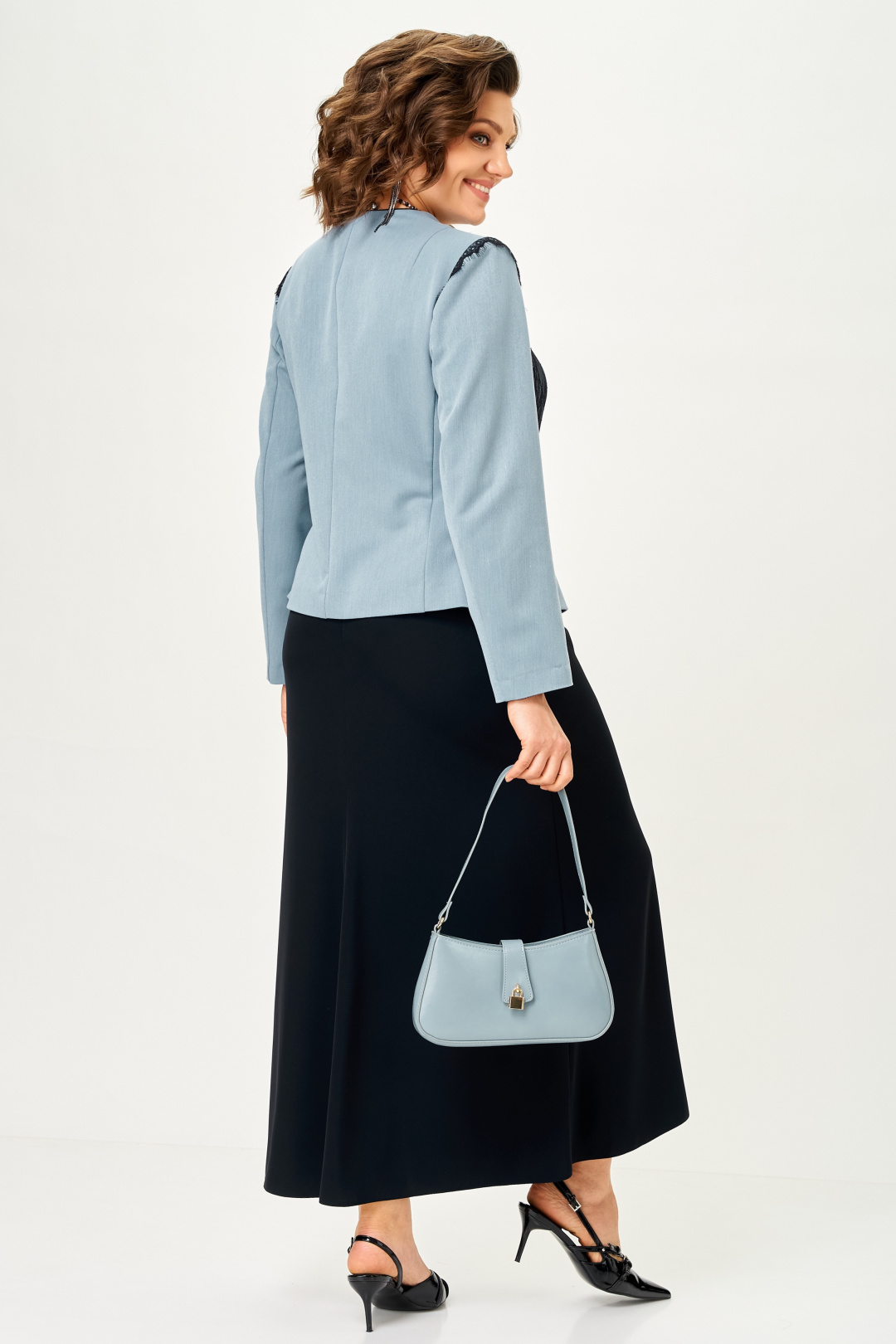 Костюм AiraStyle 24147 серо-голубой