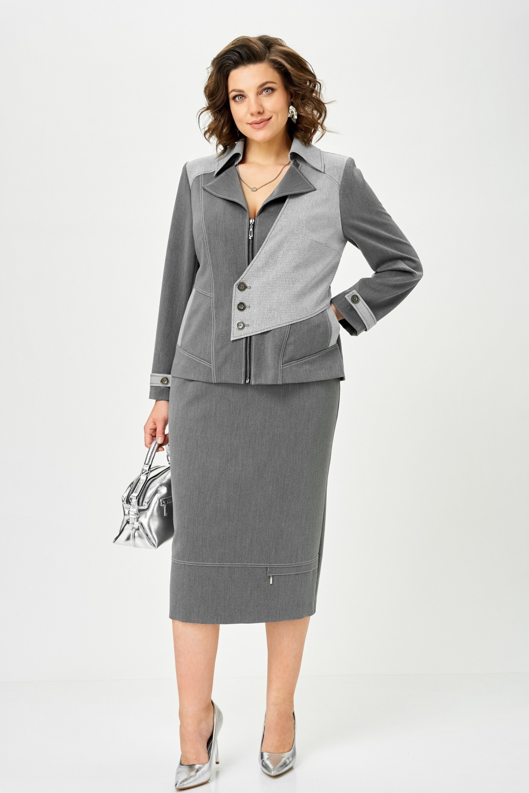Костюм AiraStyle 24148 серый
