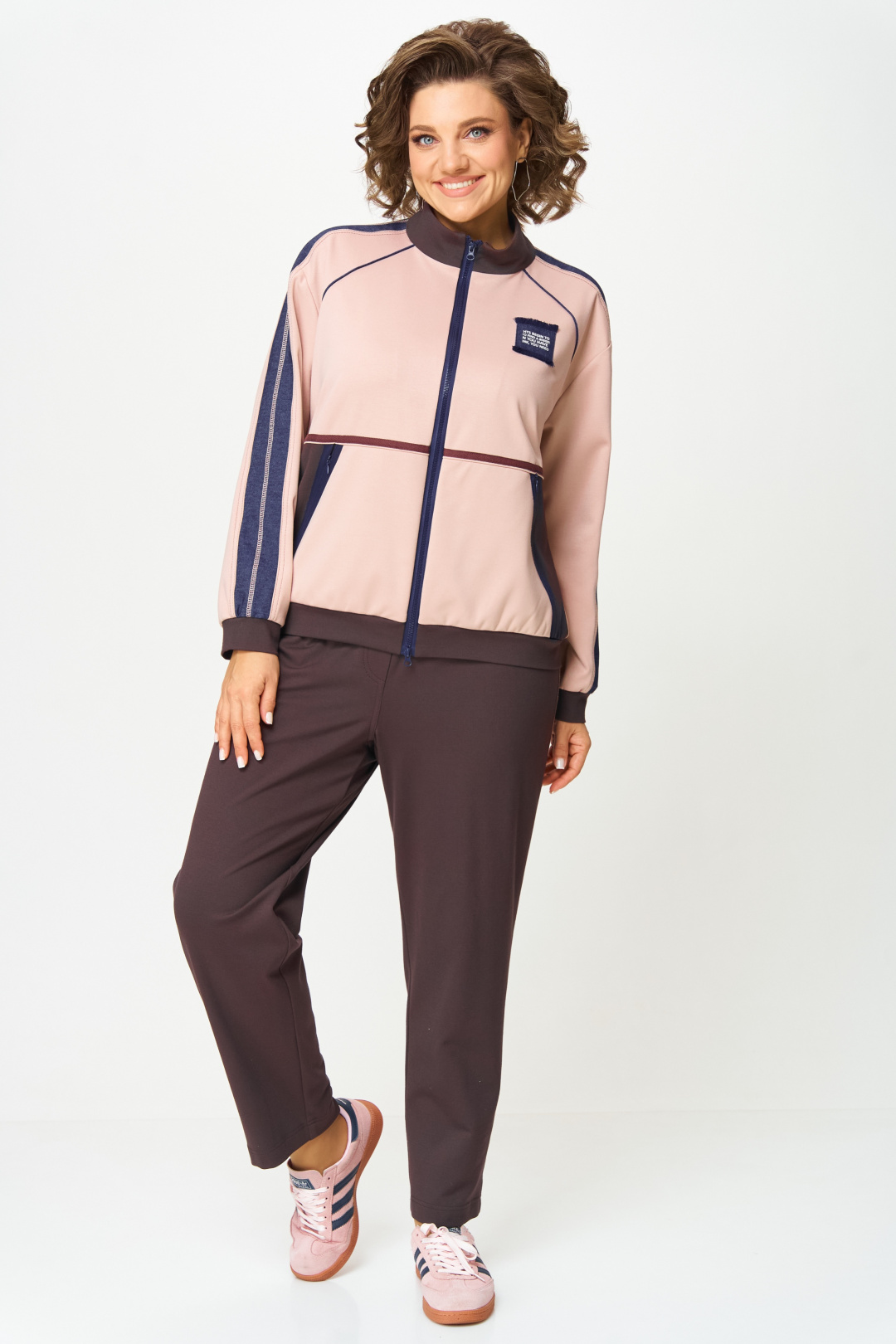 Костюм AiraStyle 24241 шоколад + пудра - фото 6