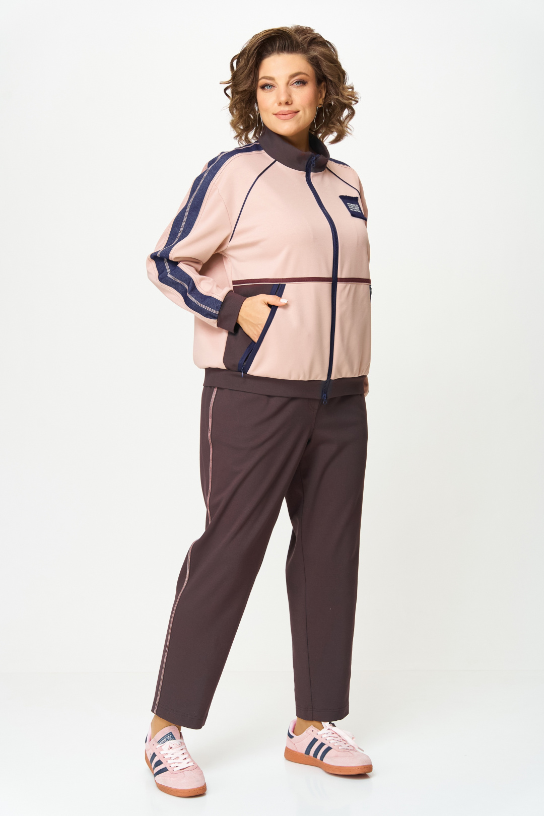 Костюм AiraStyle 24241 шоколад + пудра