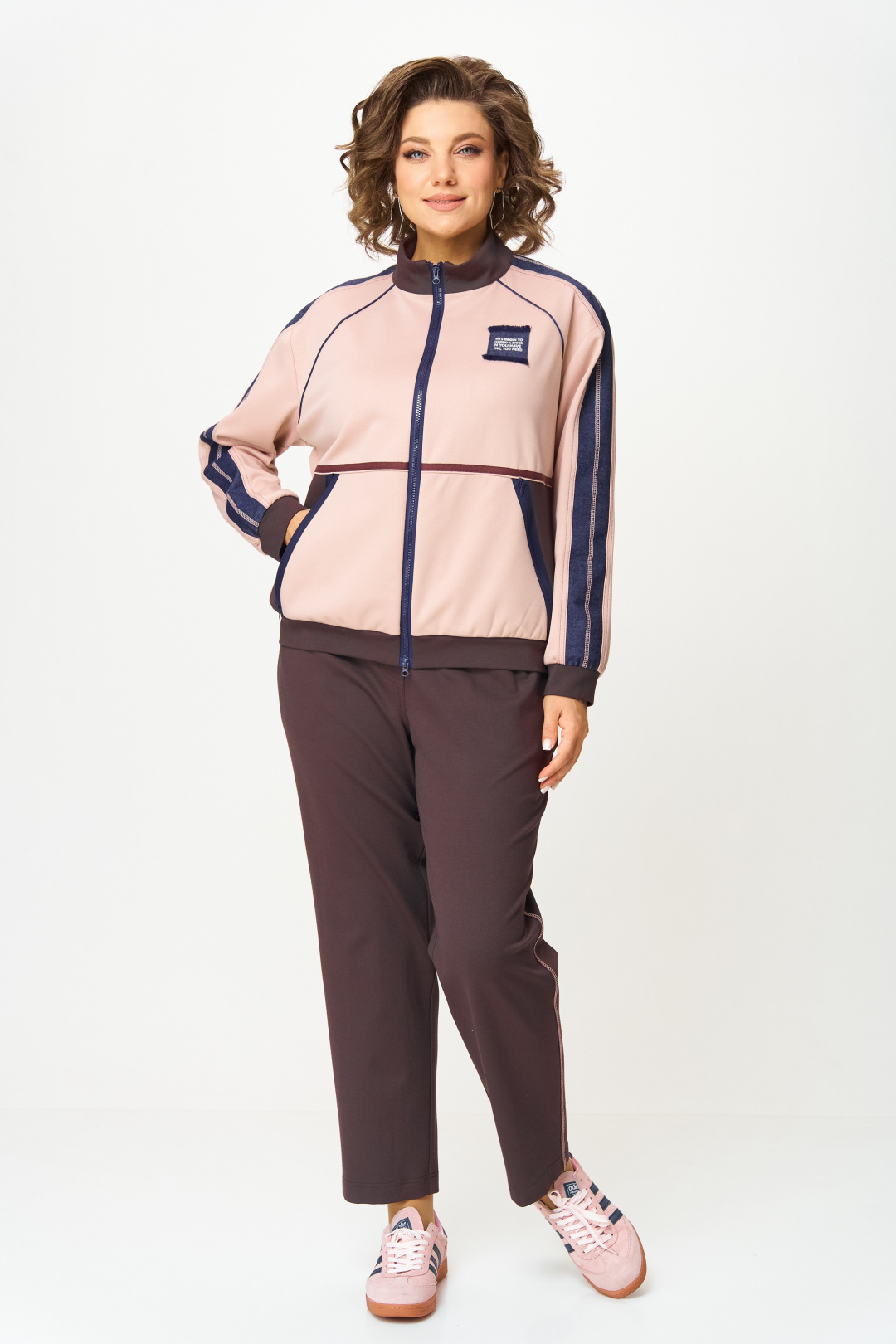 Костюм AiraStyle 24241 шоколад + пудра