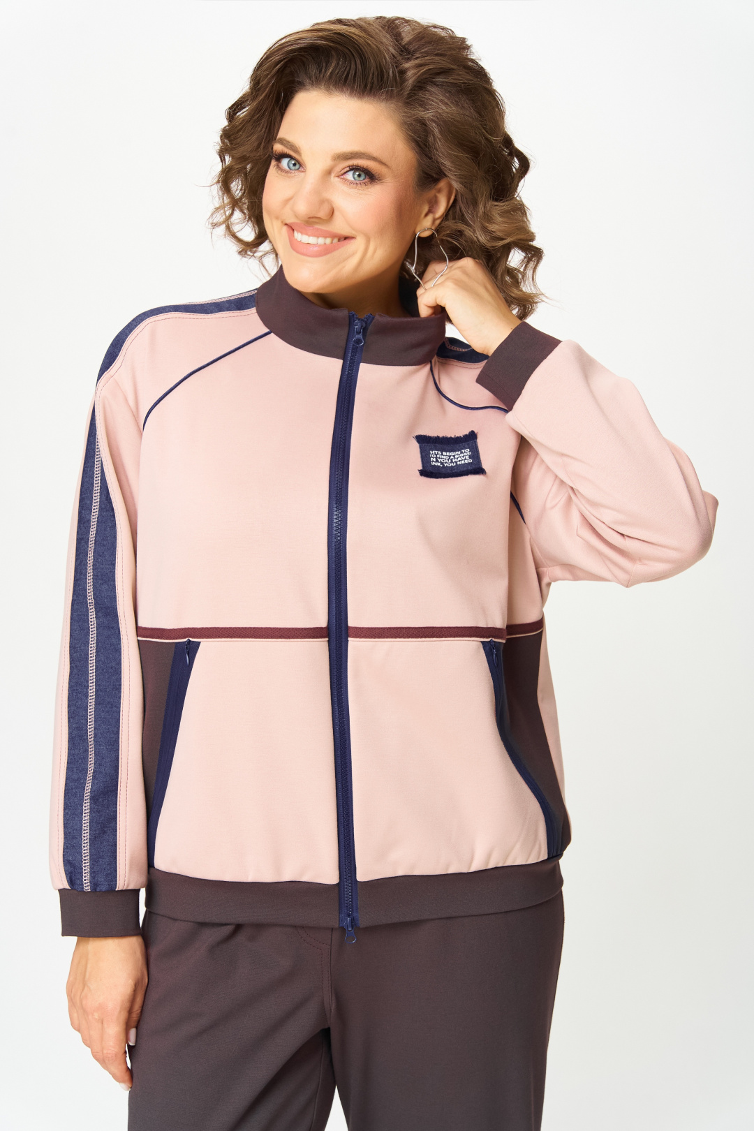 Костюм AiraStyle 24241 шоколад + пудра