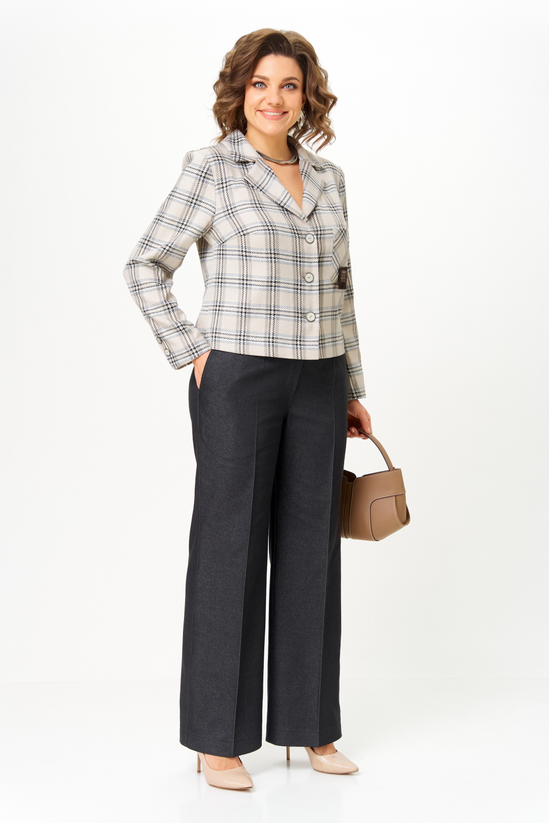 Костюм AiraStyle 24246 беж+графит - фото 6