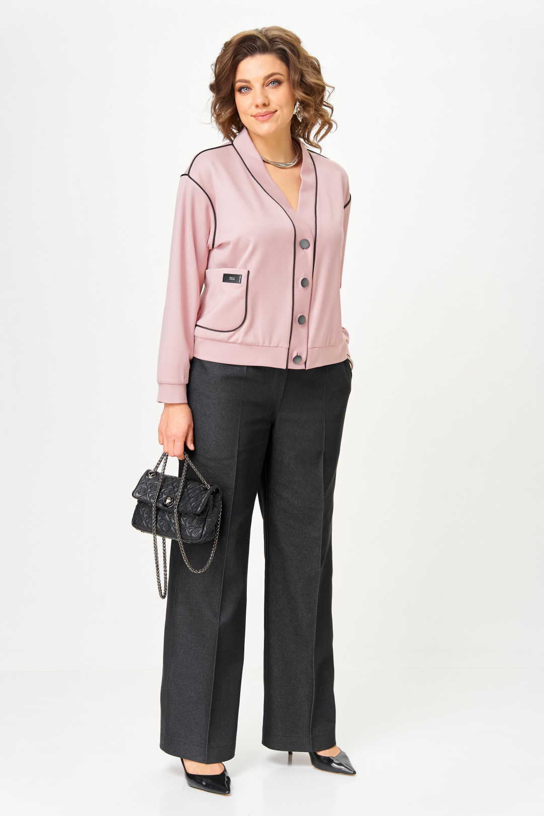 Костюм AiraStyle 24247 пудра + графит - фото 2