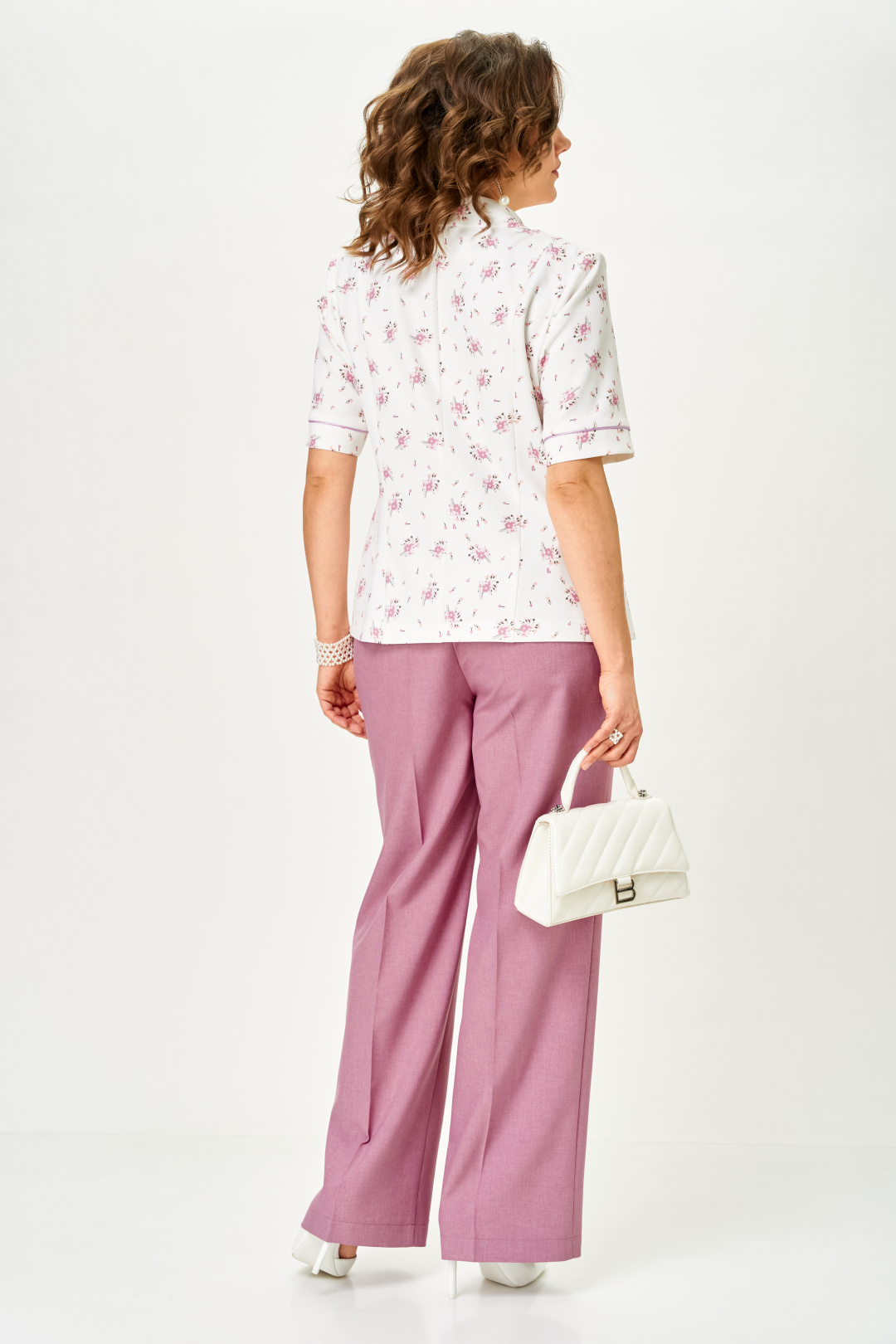 Костюм AiraStyle 24252 пыльная роза + белый