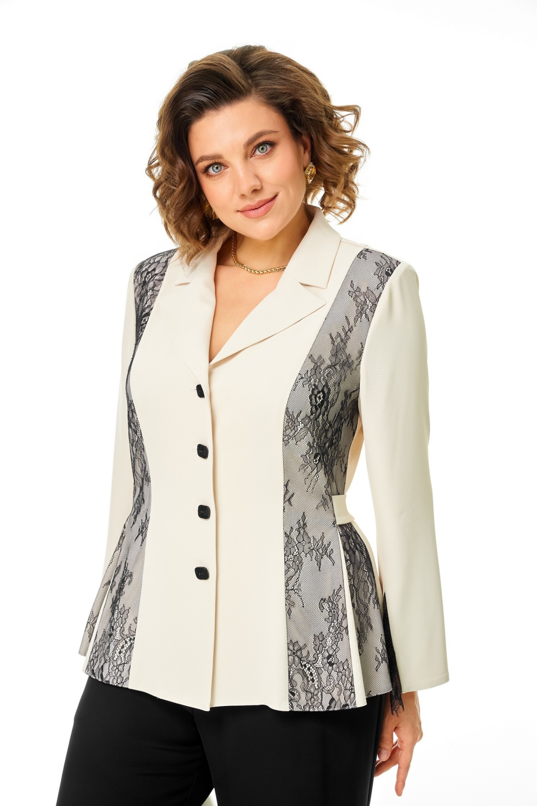 Костюм AiraStyle 24260 молочно-черный