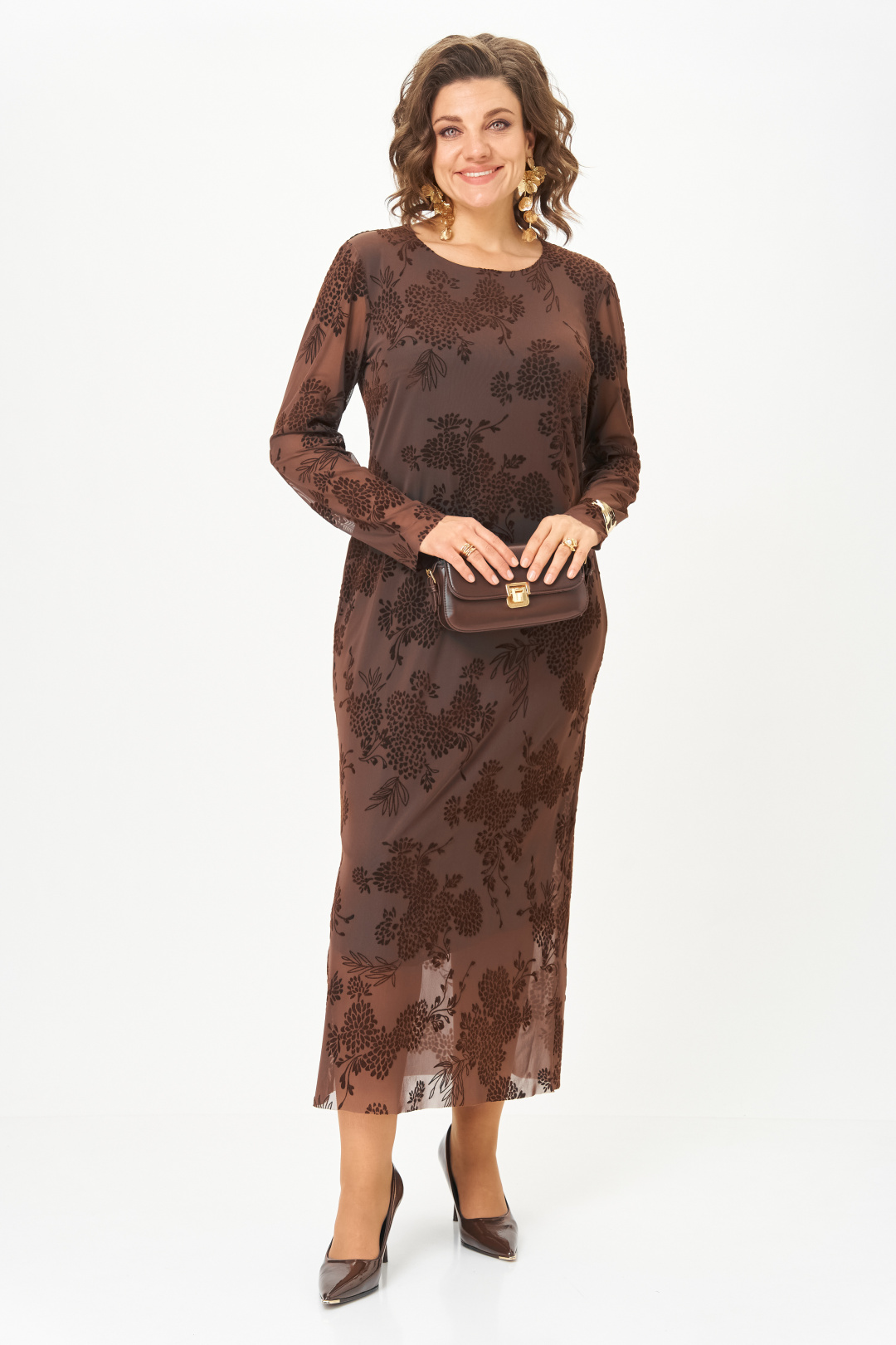 Платье AiraStyle 24430 коричневый