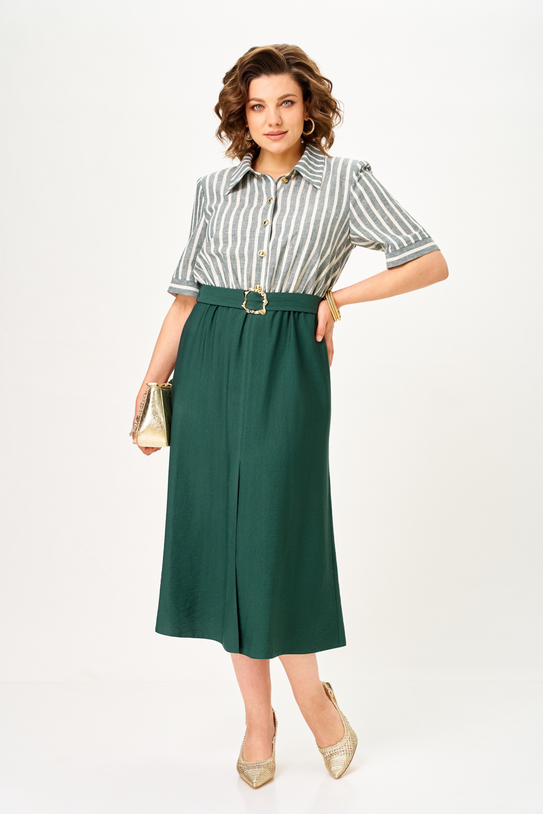 Платье AiraStyle 24434 изумруд