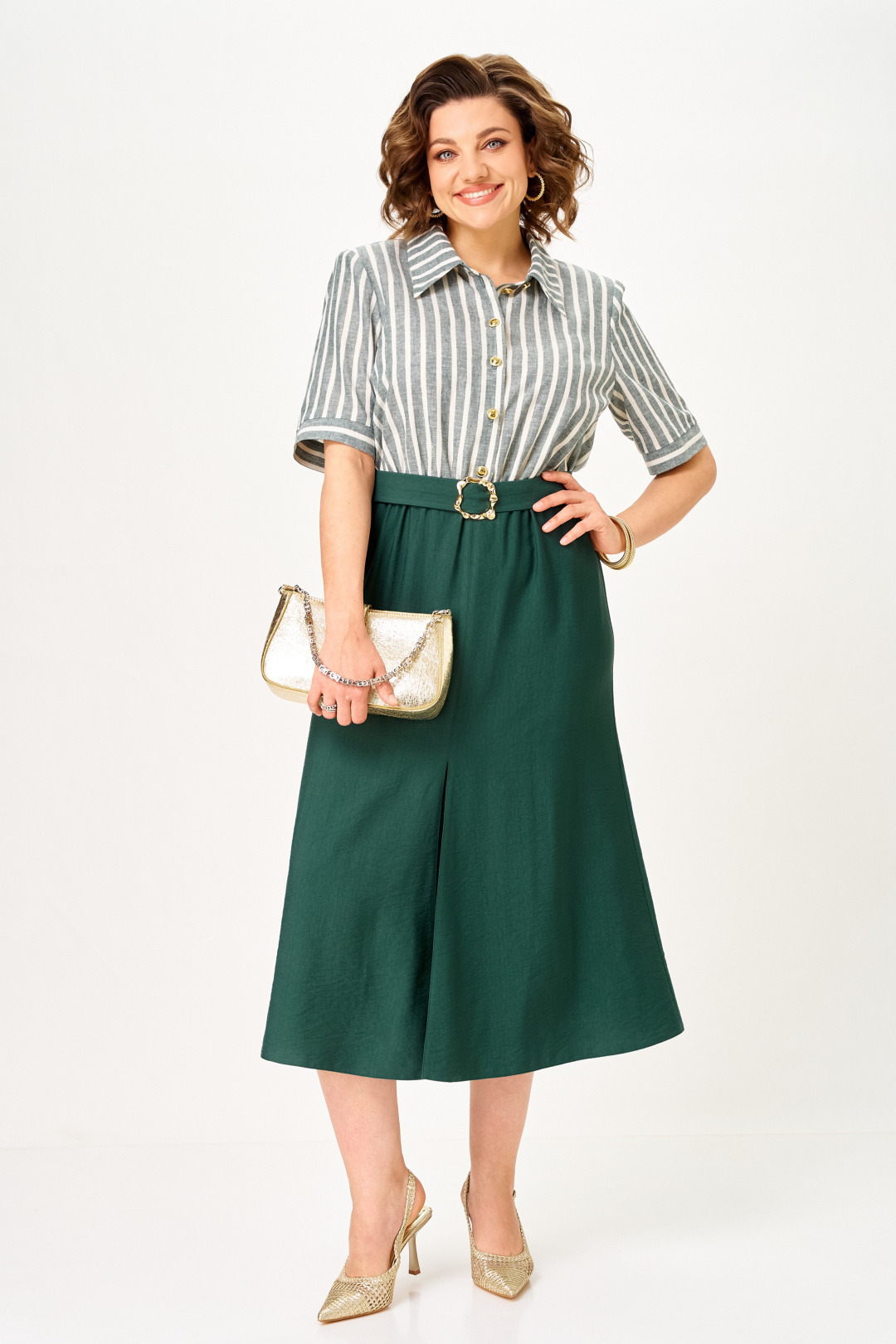 Платье AiraStyle 24434 изумруд