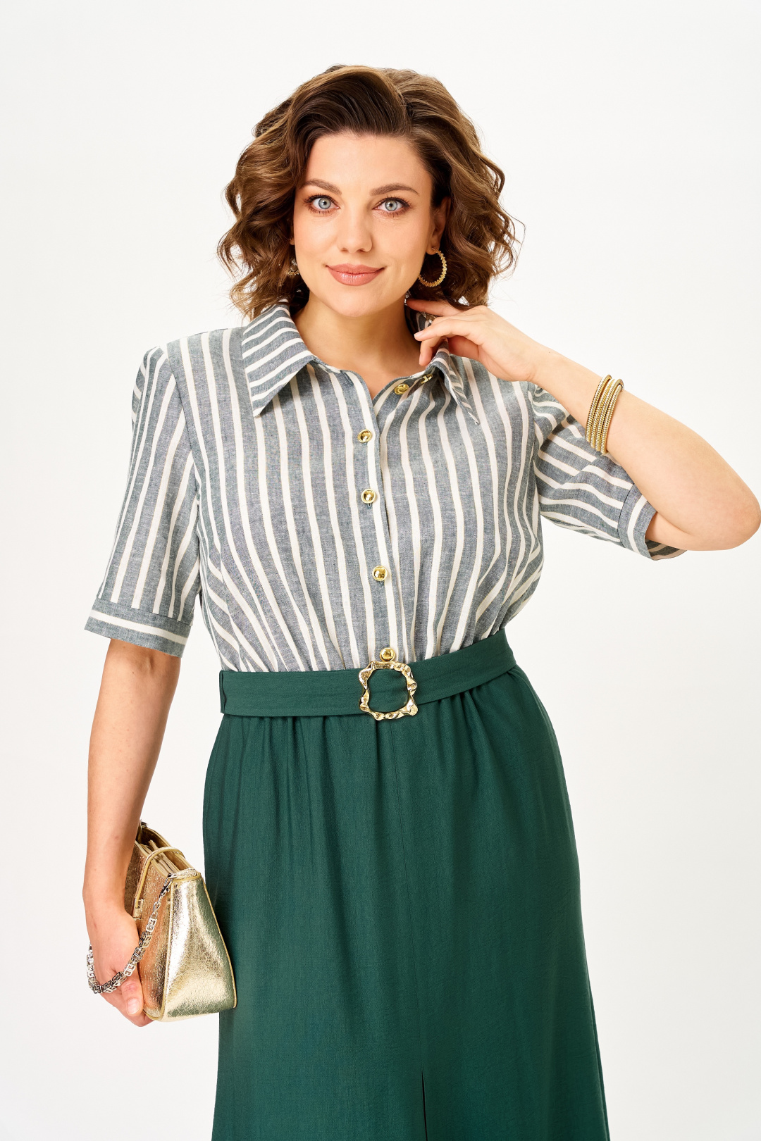 Платье AiraStyle 24434 изумруд