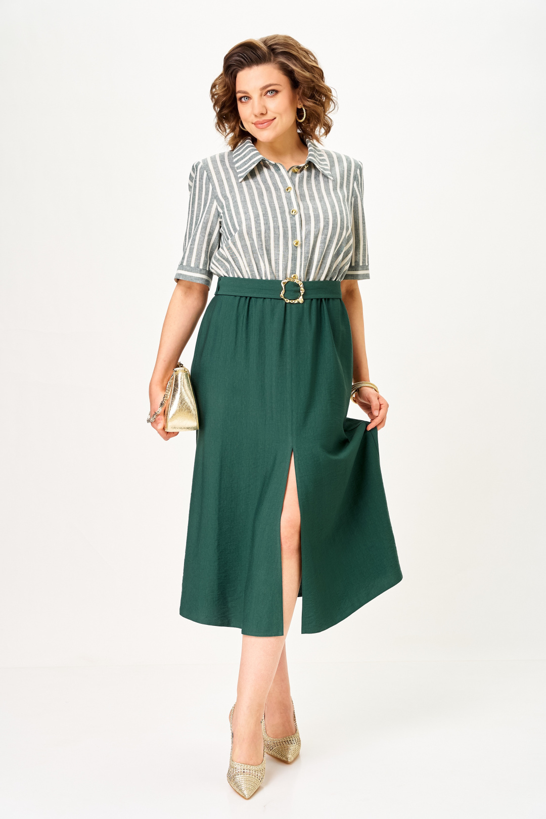 Платье AiraStyle 24434 изумруд