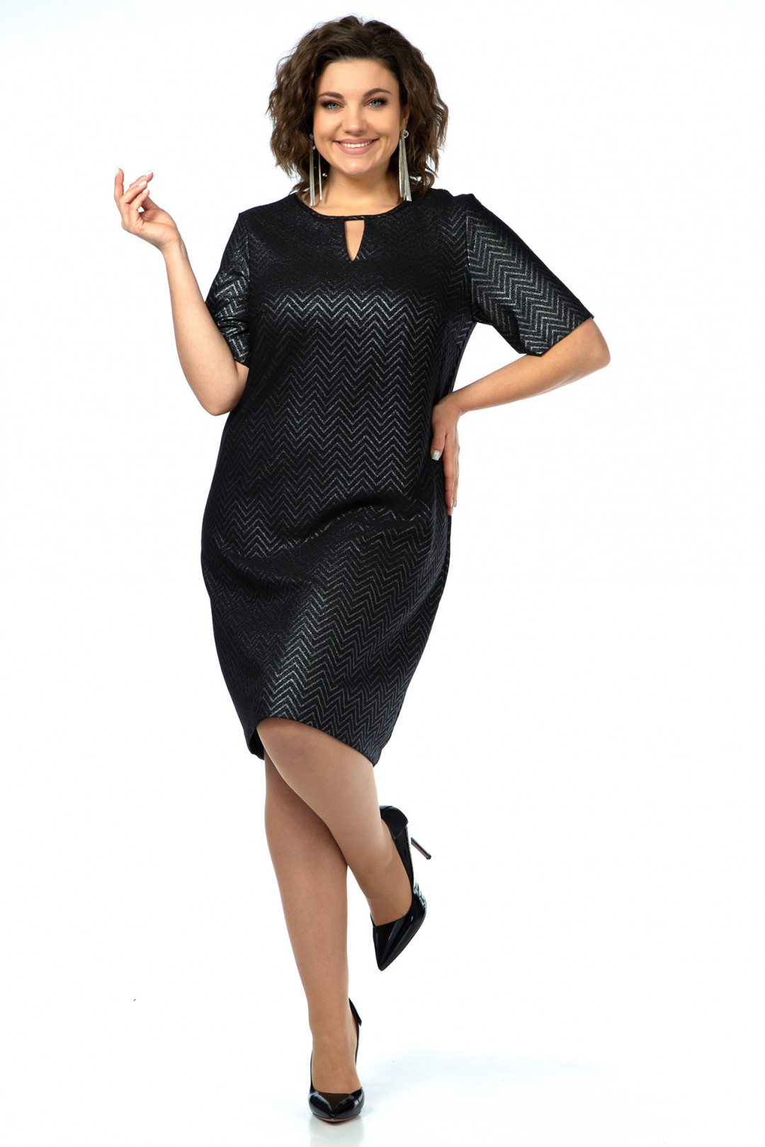 Платье AlaniCollection 2029 черный - фото 5