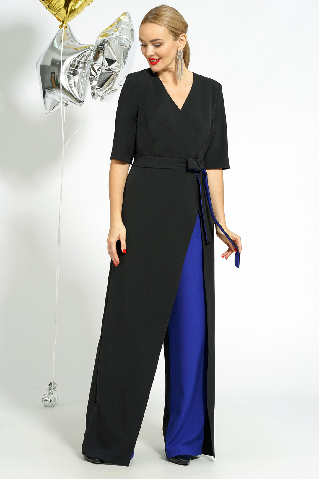 Комбинезон AlaniCollection 2058 чёрный с синим - фото 1