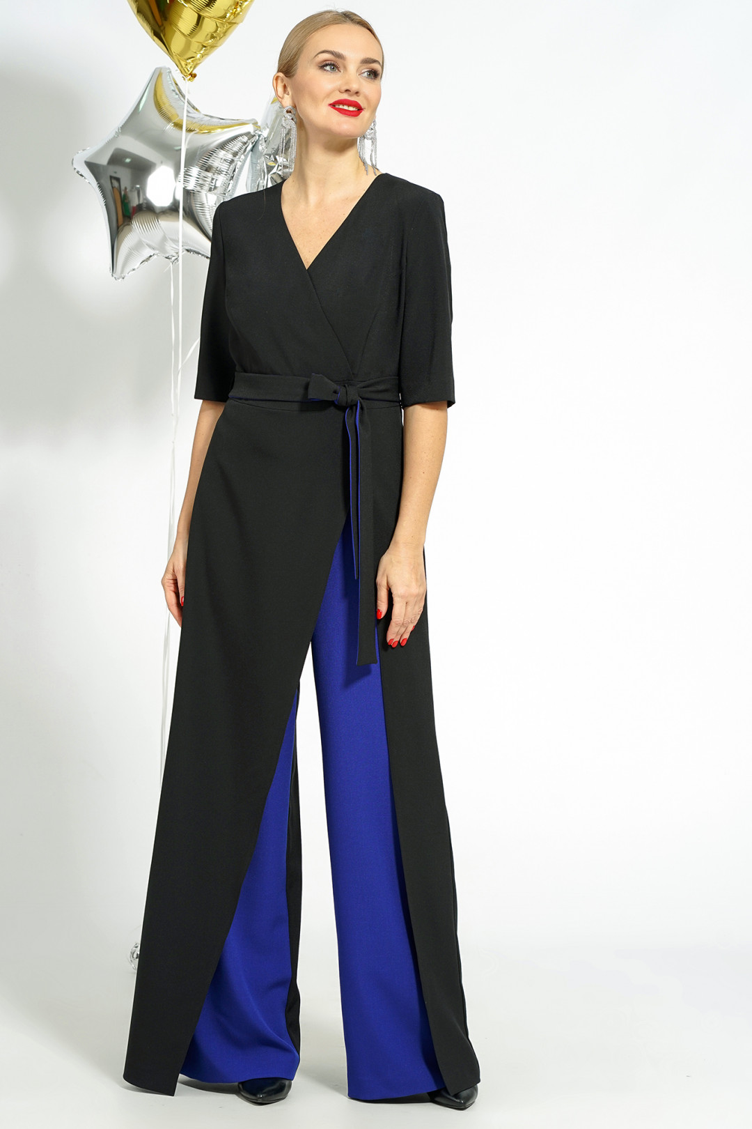 Комбинезон AlaniCollection 2058 чёрный с синим - фото 2