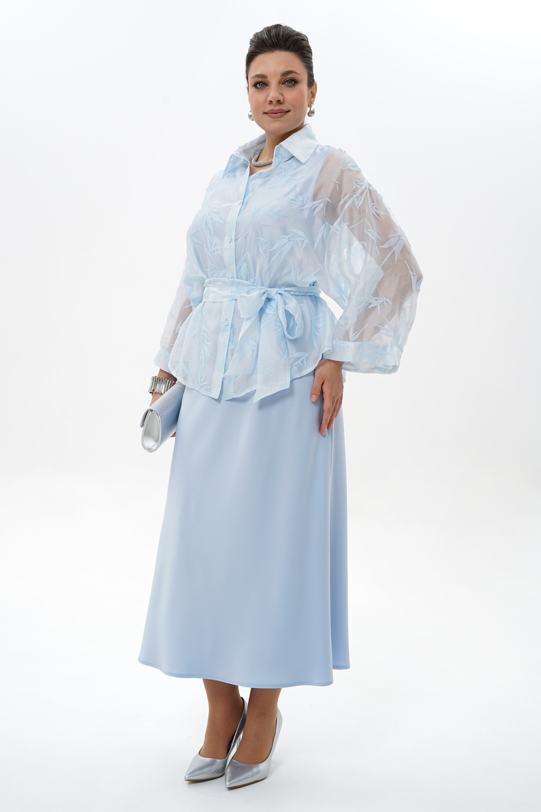 Костюм AlaniCollection 2429 голубой - фото 2