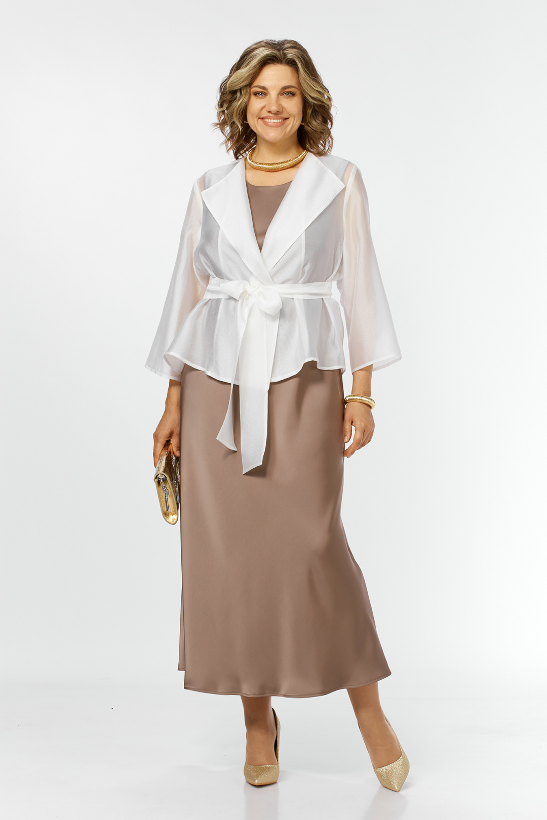 Костюм AlaniCollection 2433 молоко + золото