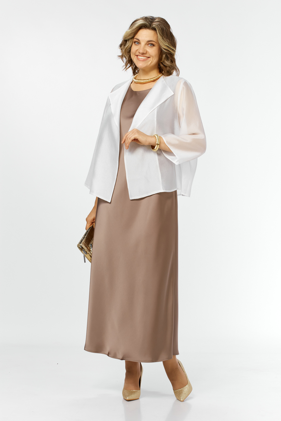 Костюм AlaniCollection 2433 молоко + золото