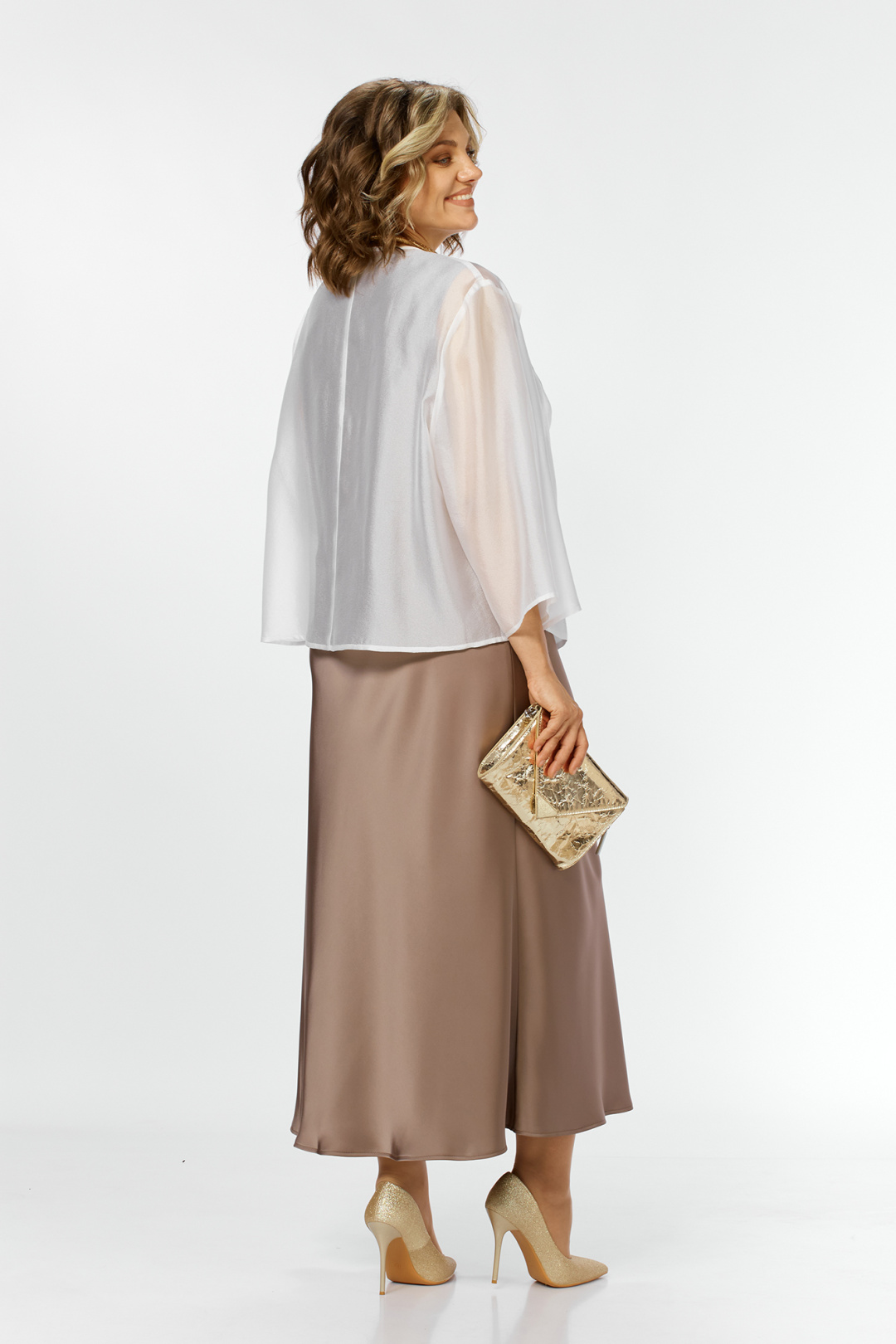 Костюм AlaniCollection 2433 молоко + золото