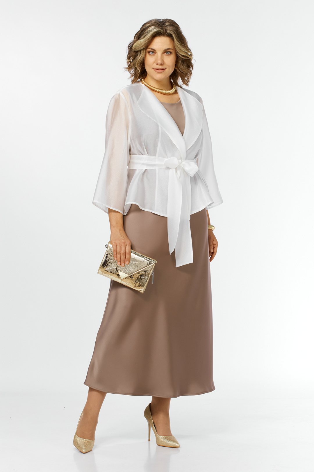 Костюм AlaniCollection 2433 молоко + золото